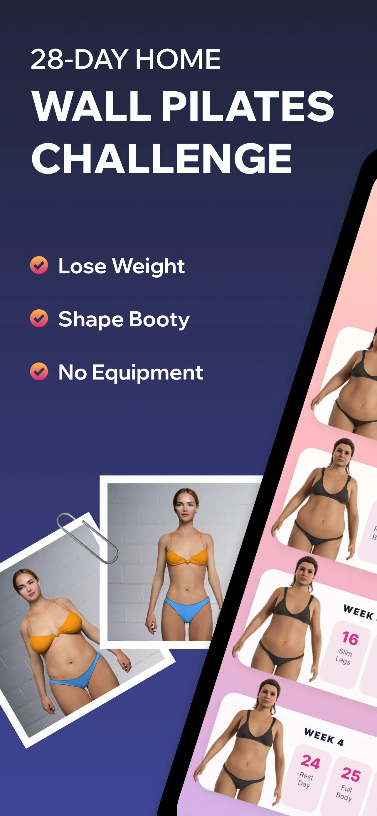 Wall Pilates: Fit Weight Loss App Store screenshot 1