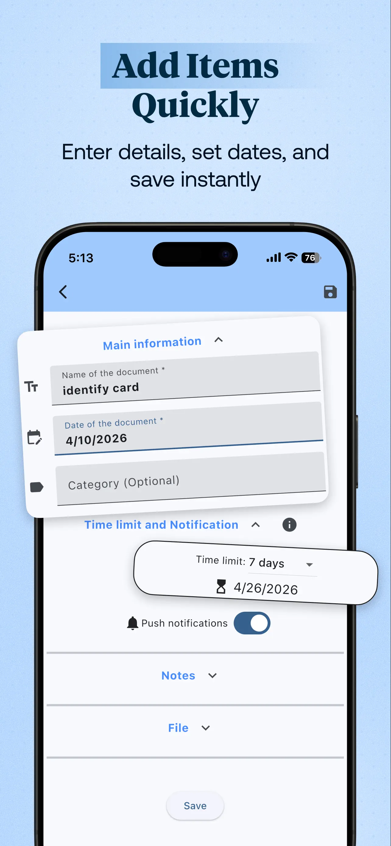 ExpiNotif: Expiration dates App Store screenshot 3