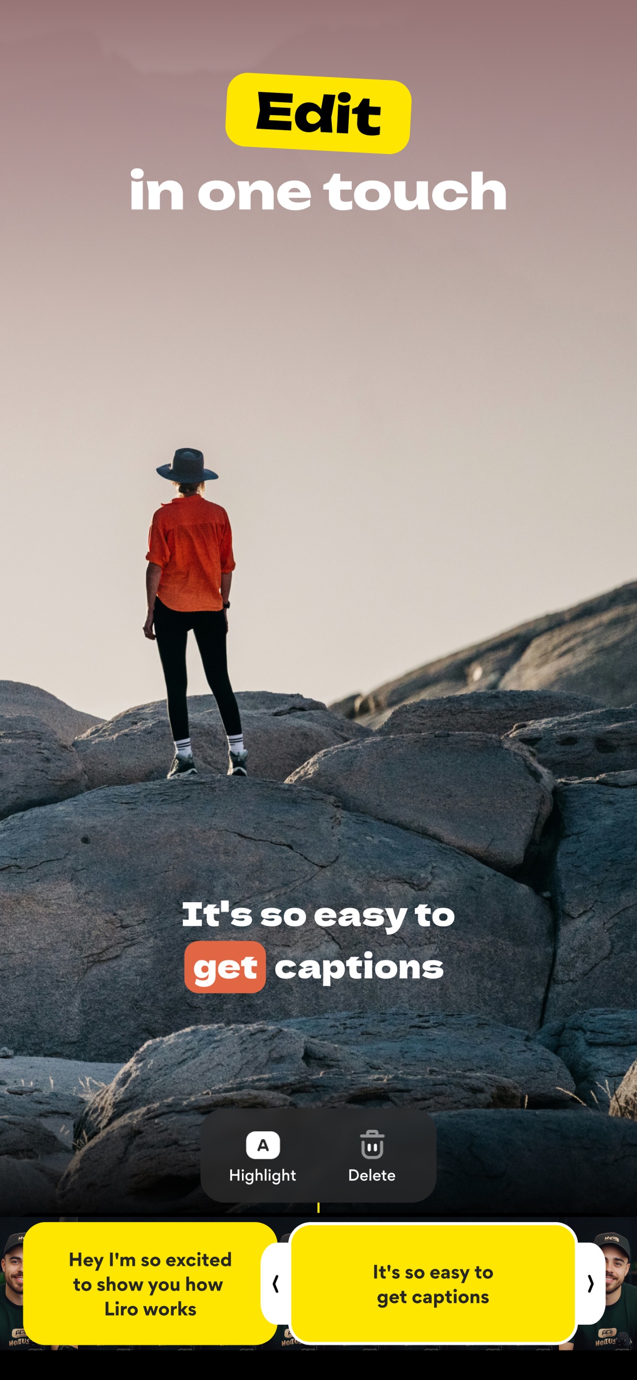 Liro: AI Video Caption Editor App Store screenshot 3