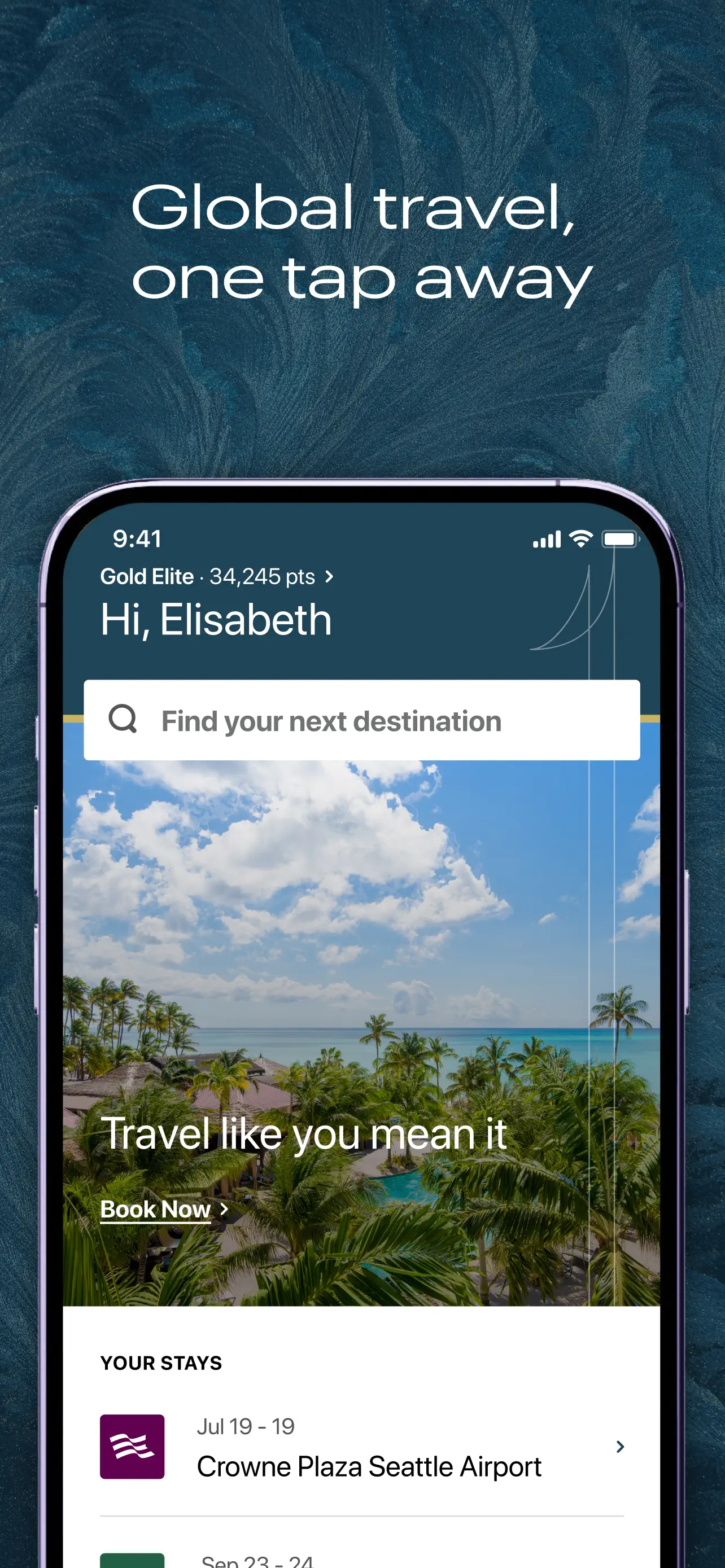 IHG One Rewards: Book Hotels App Store screenshot 1