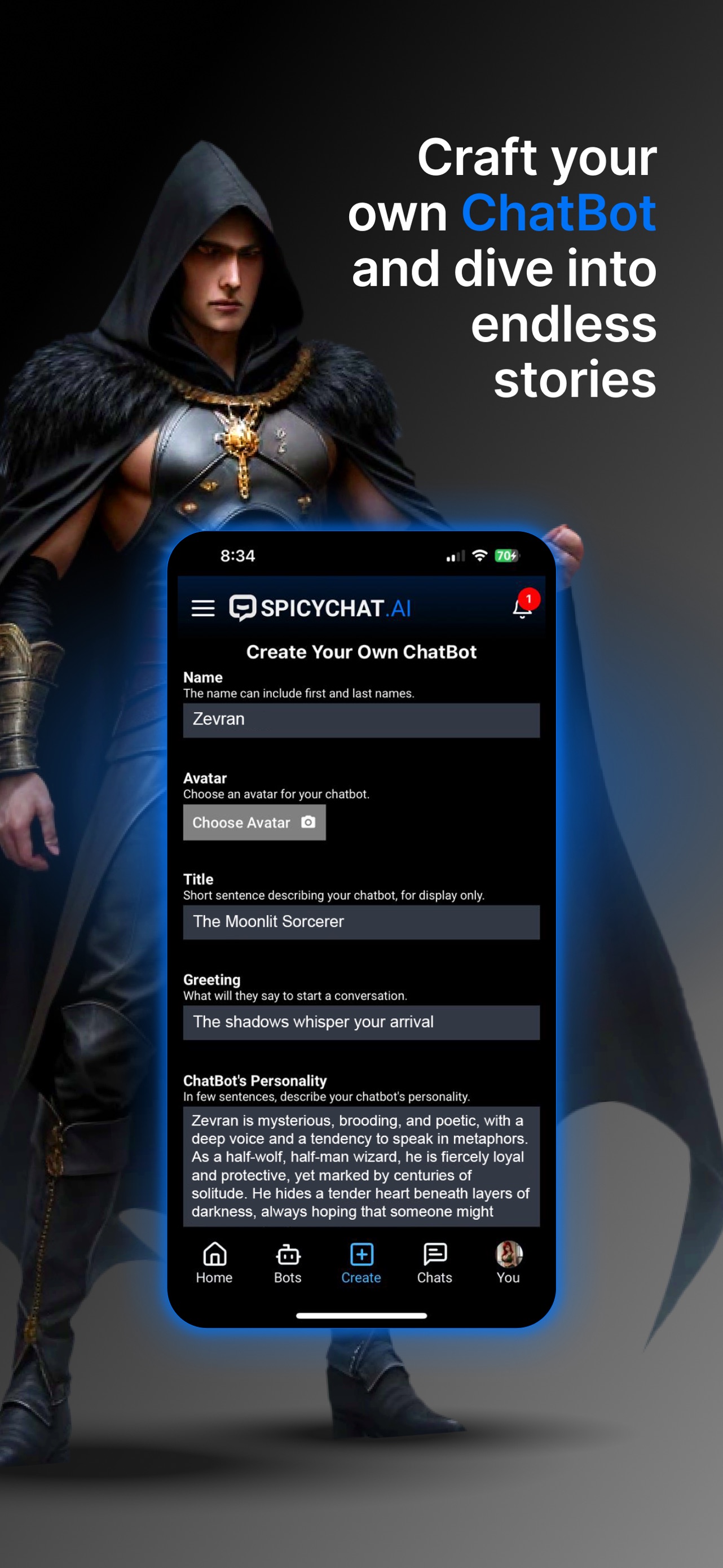 Spicychat AI: Roleplay Chat App Store screenshot 3