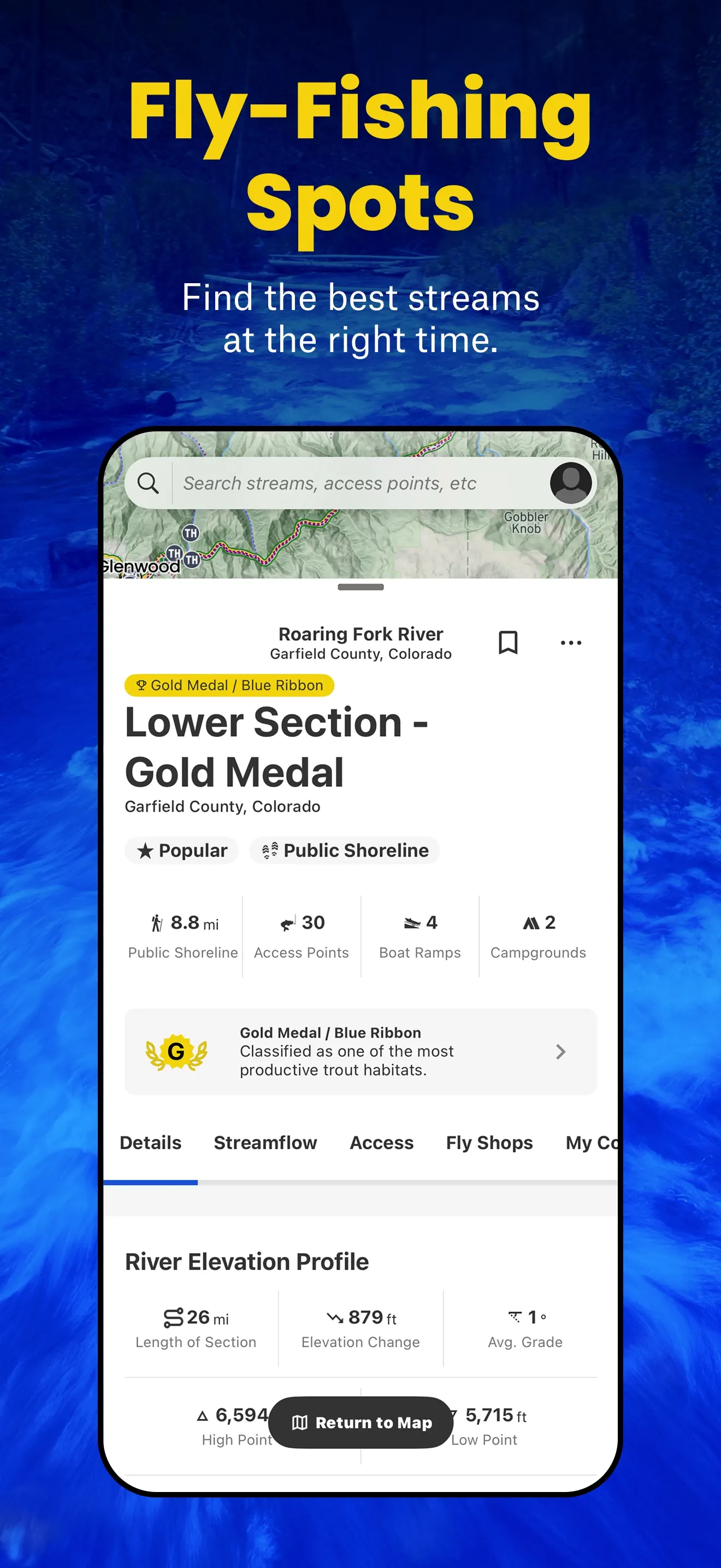 TroutRoutes: Fly Fishing App App Store screenshot 1