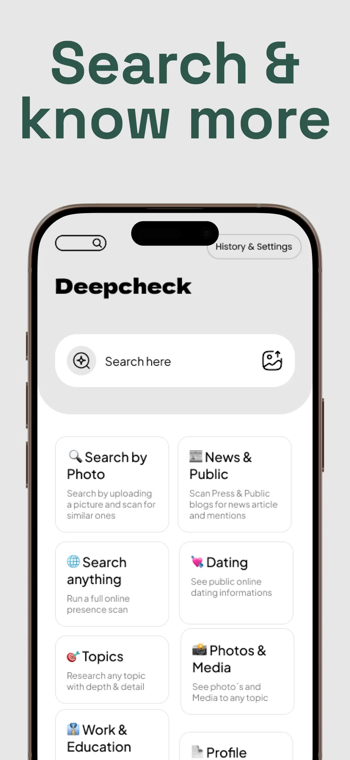 Deepcheck AI Search Agent App Store screenshot 3