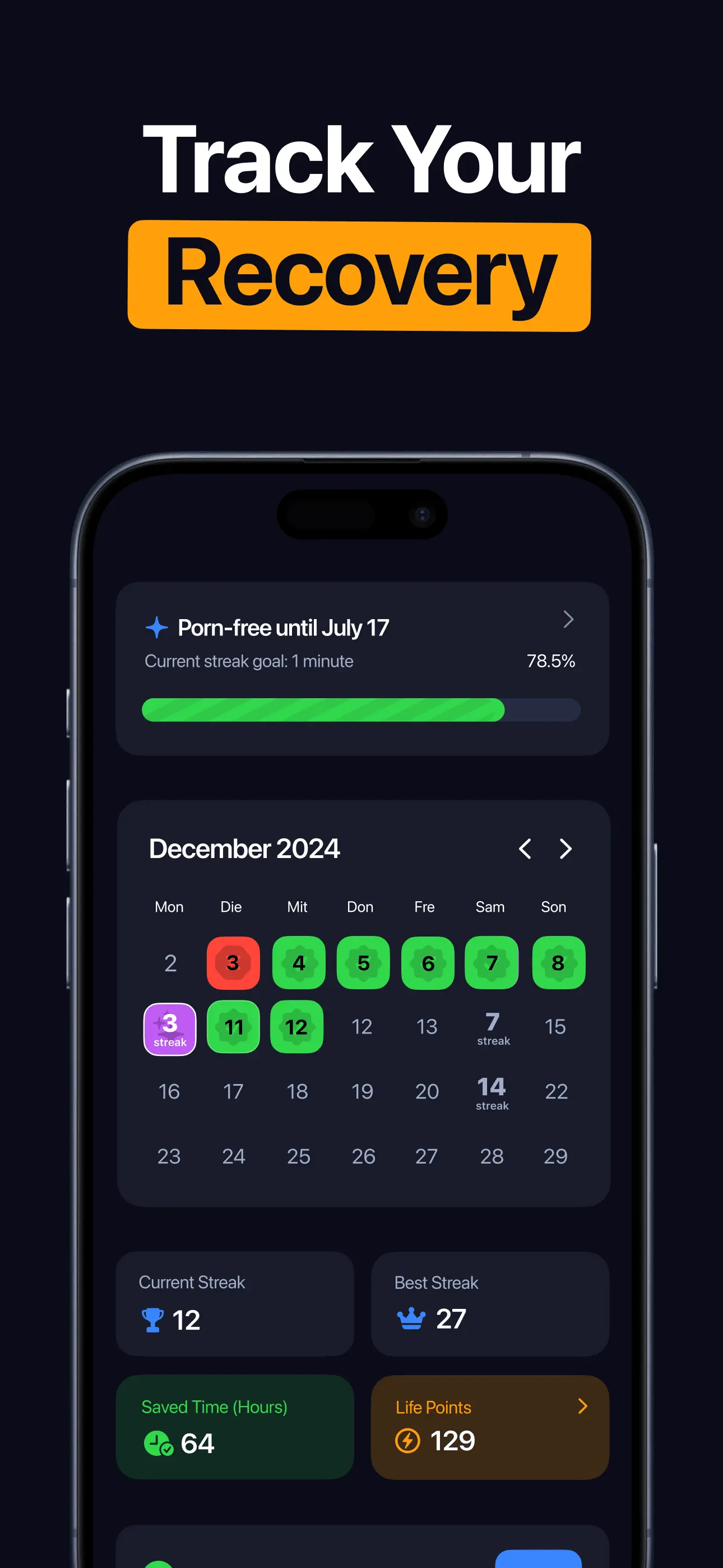 CURE: Quit Porn Addiction App Store screenshot 2