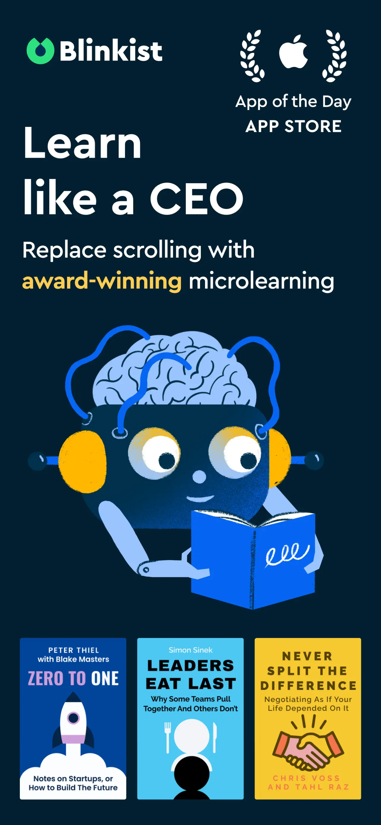 Blinkist: Book Summaries Daily App Store screenshot 1
