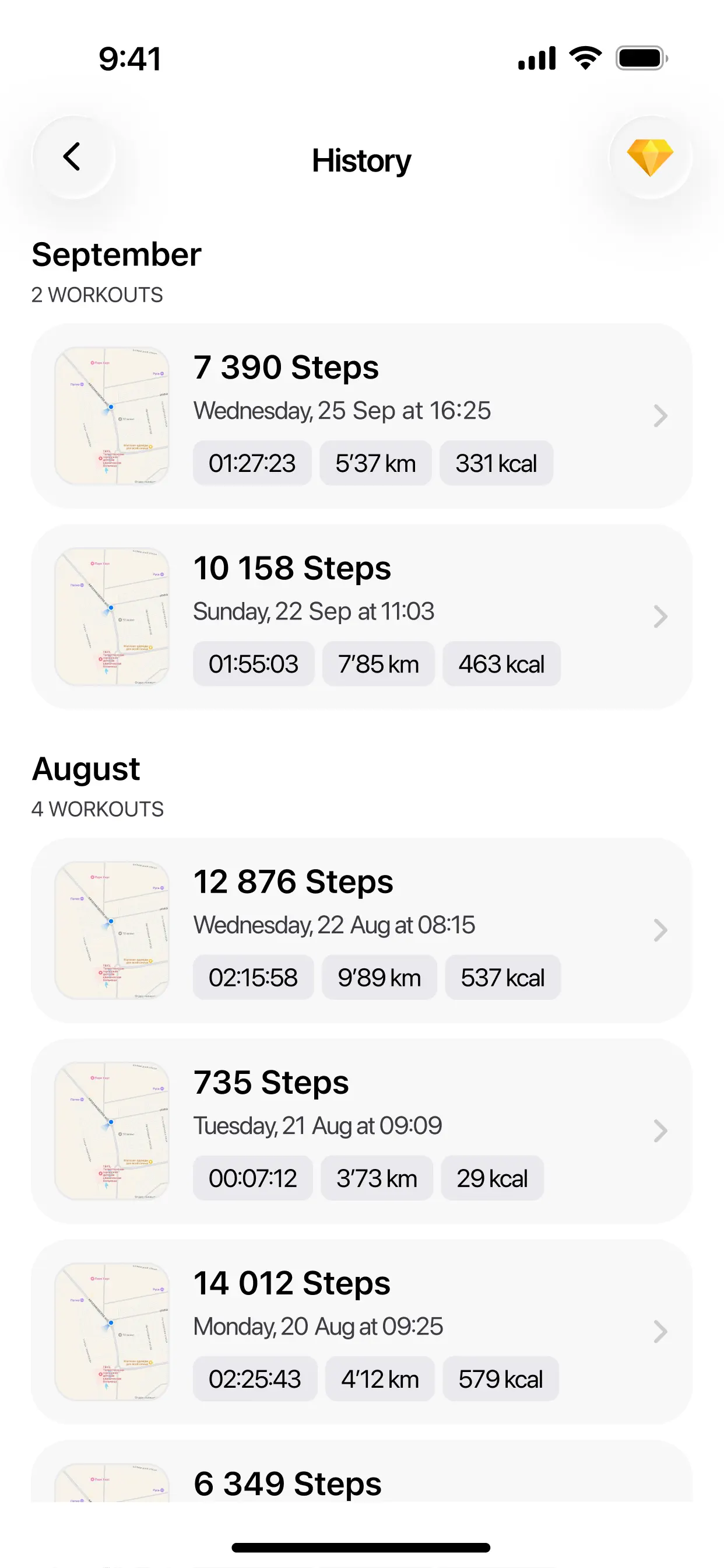 Pedometer - Run & Step Counter App Store screenshot 4
