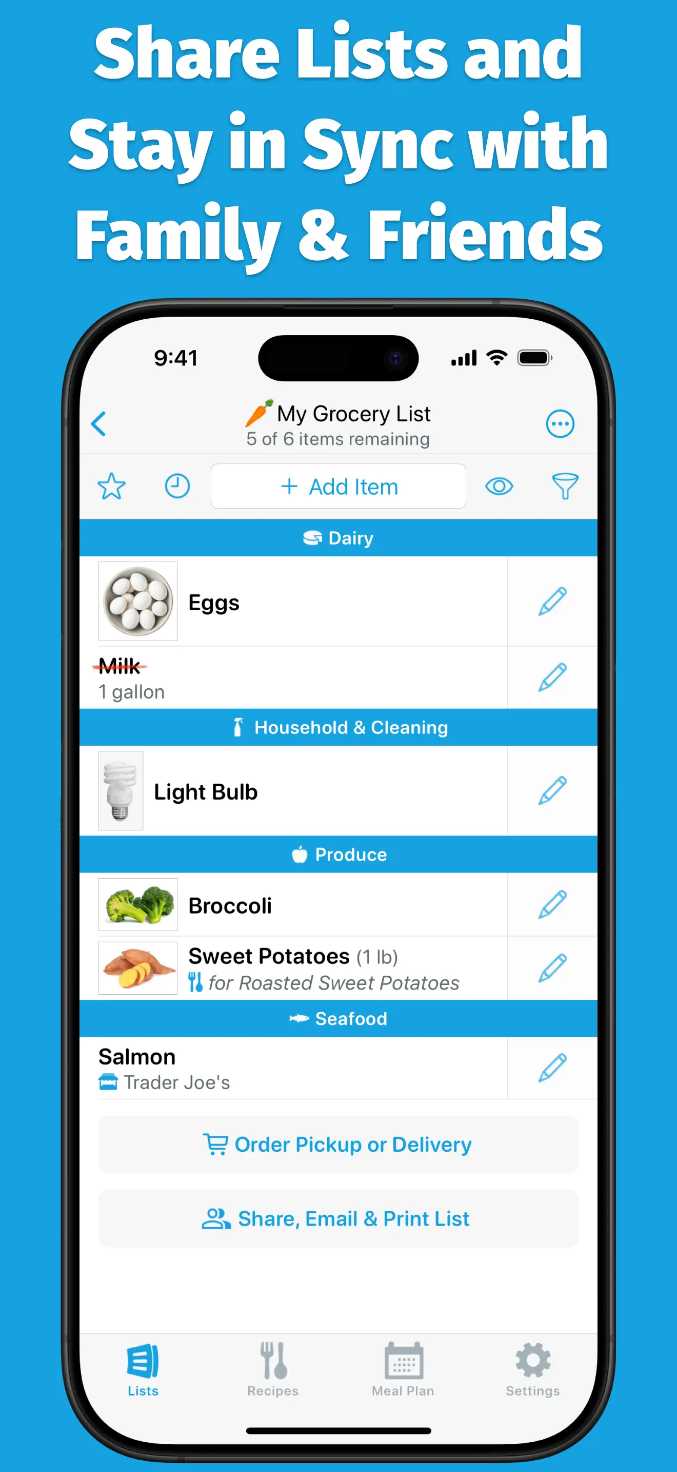 AnyList: Grocery Shopping List App Store screenshot 1