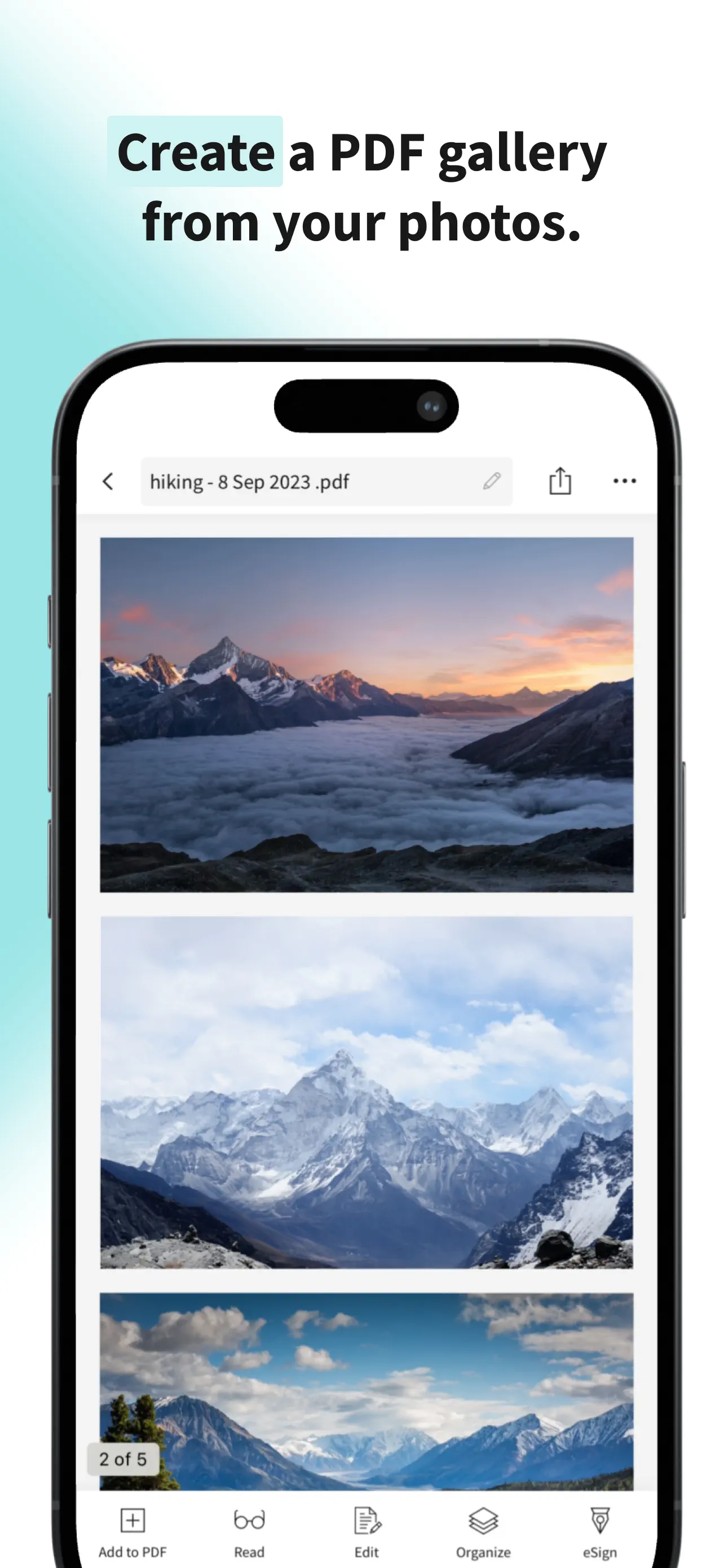 Smallpdf: Scanner & PDF Editor App Store screenshot 1