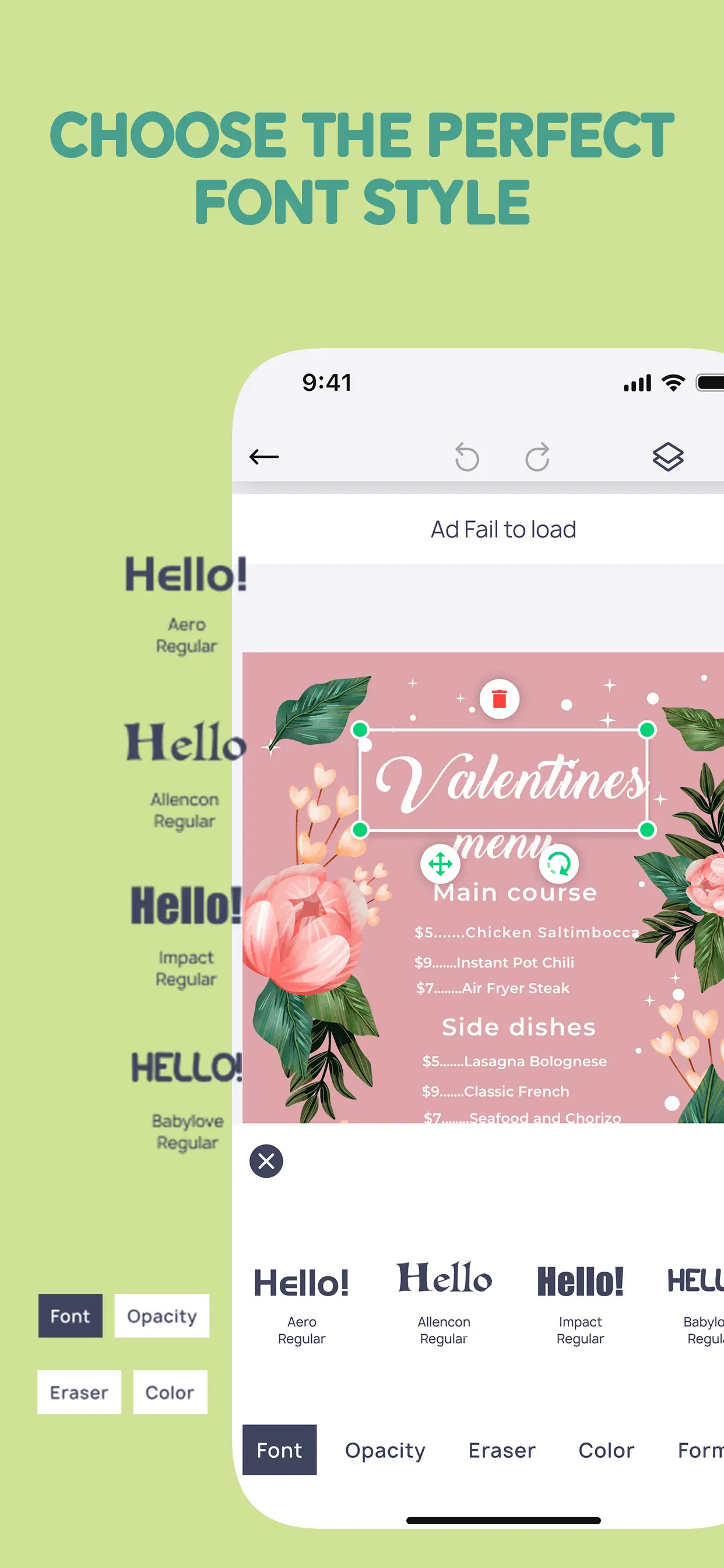 Menu Maker: Design Creator App Store screenshot 4
