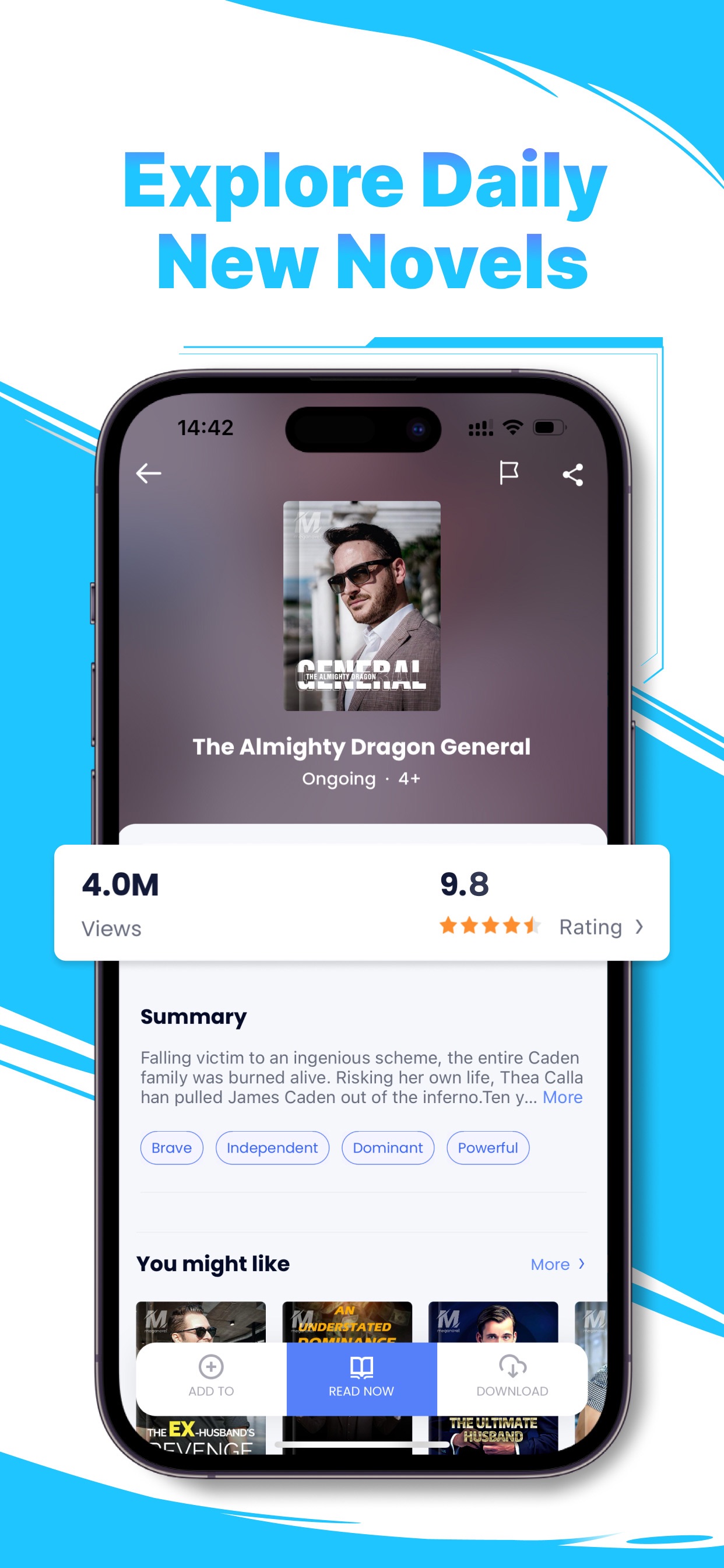 MegaNovel - fiction & webtoon App Store screenshot 2