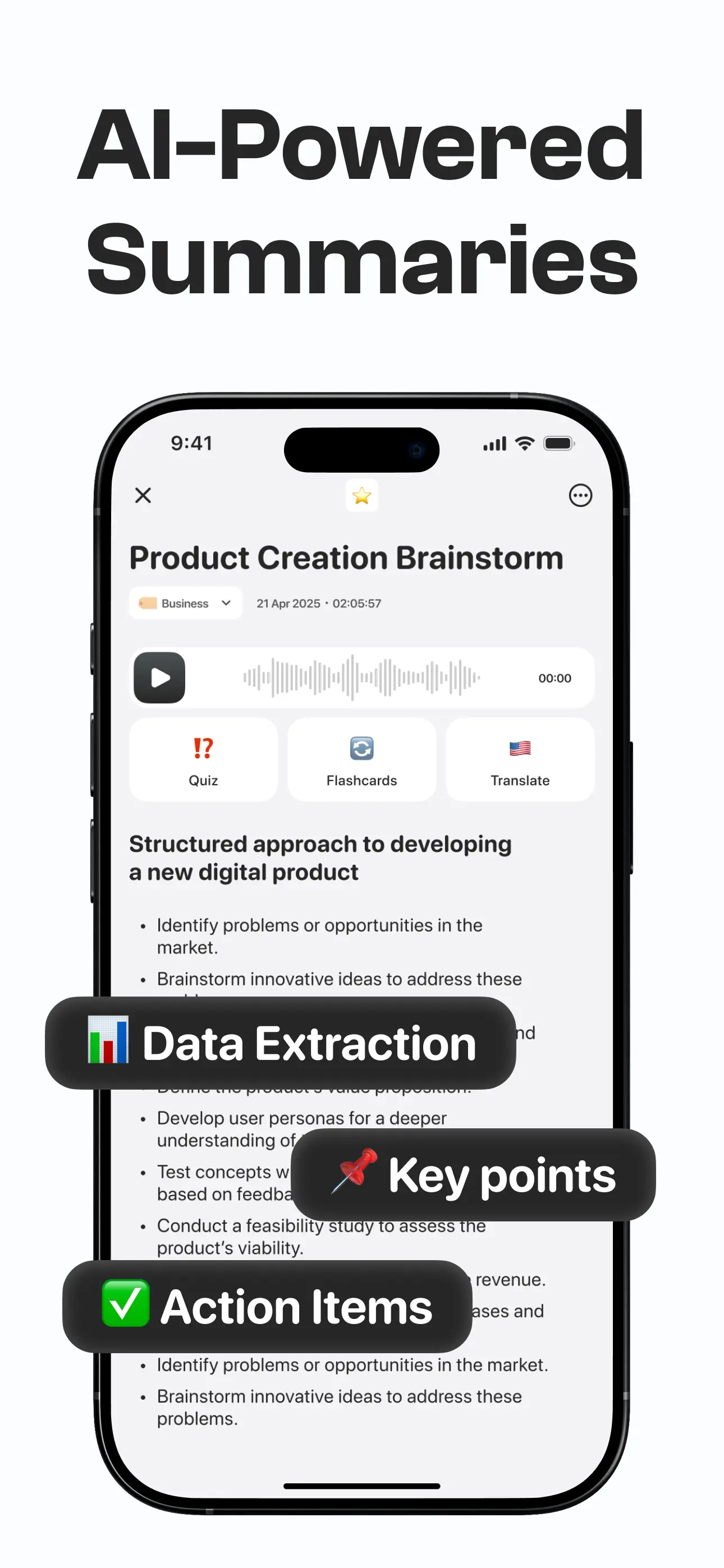 Notee: AI Note Taker App Store screenshot 4
