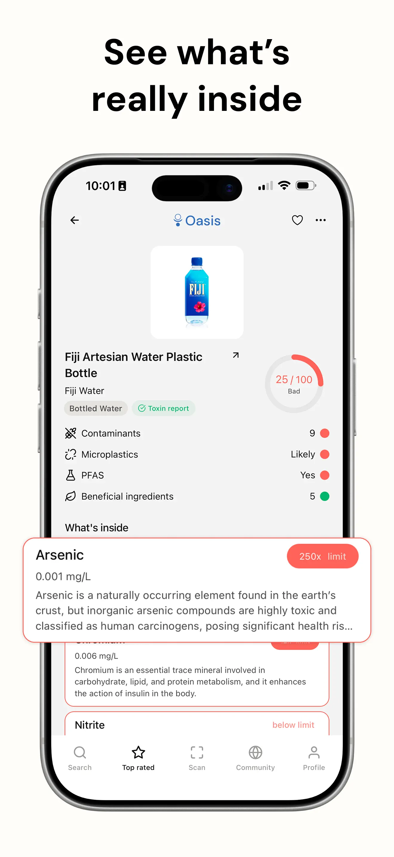 Oasis – What's Healthy App Store screenshot 1