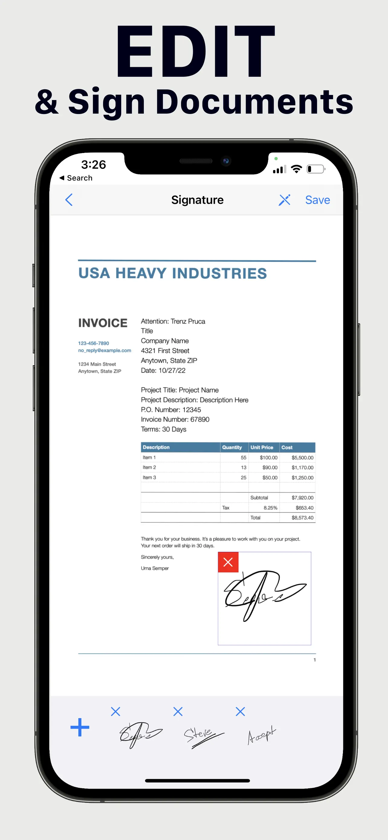 PDF Scanner・Scan Documents App App Store screenshot 1