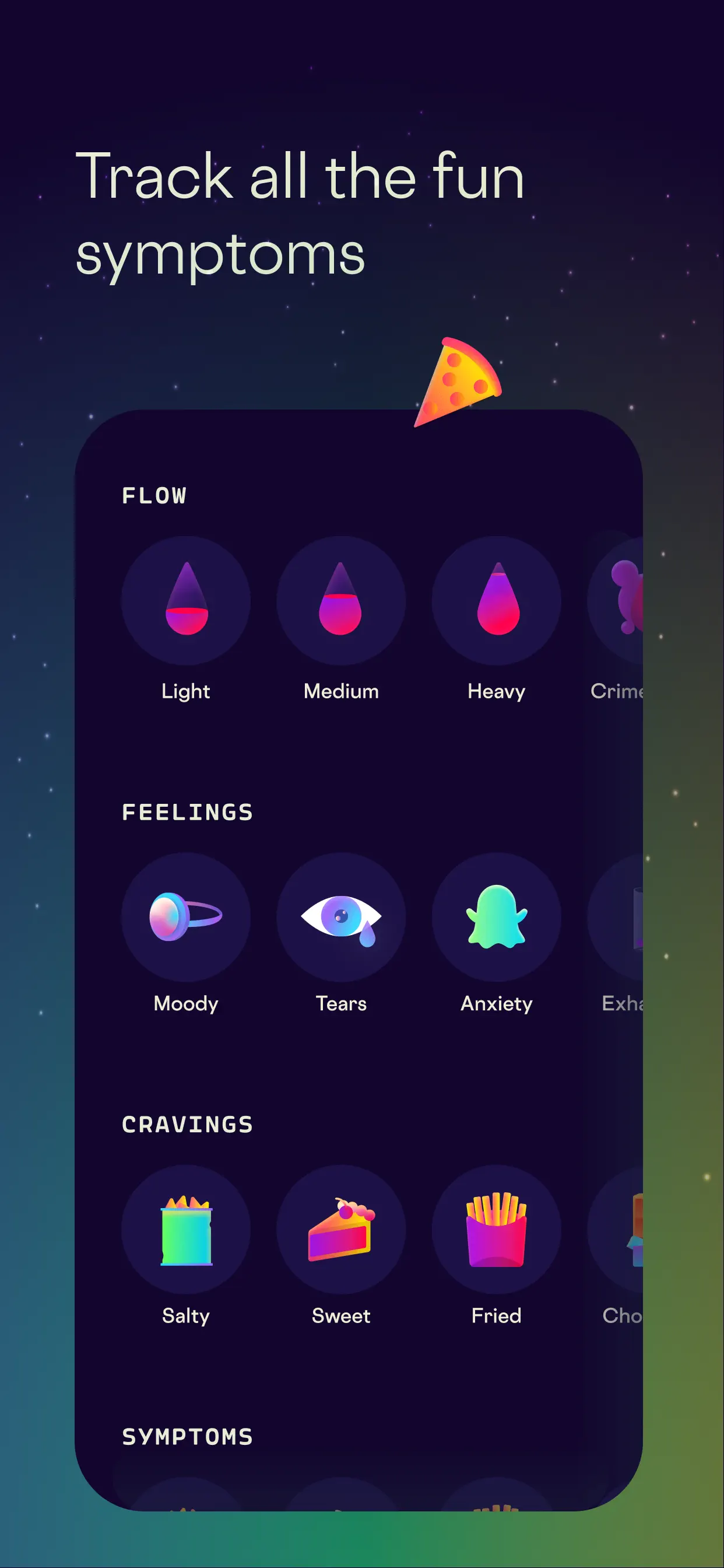 Stardust Period Tracker App Store screenshot 2
