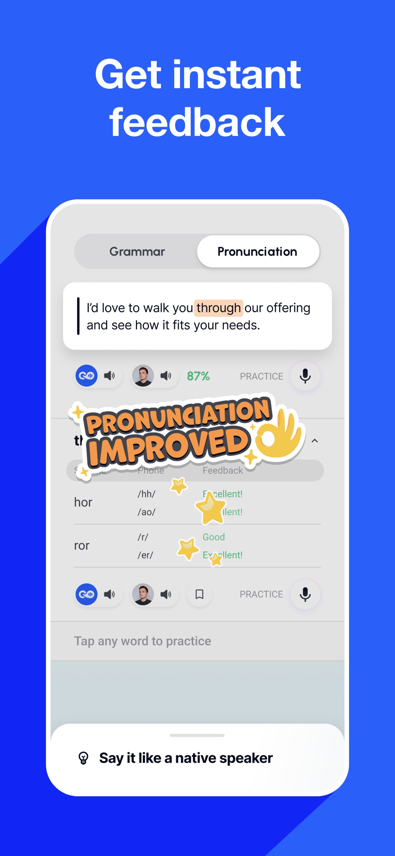 Speak English with Loora AI App Store screenshot 1
