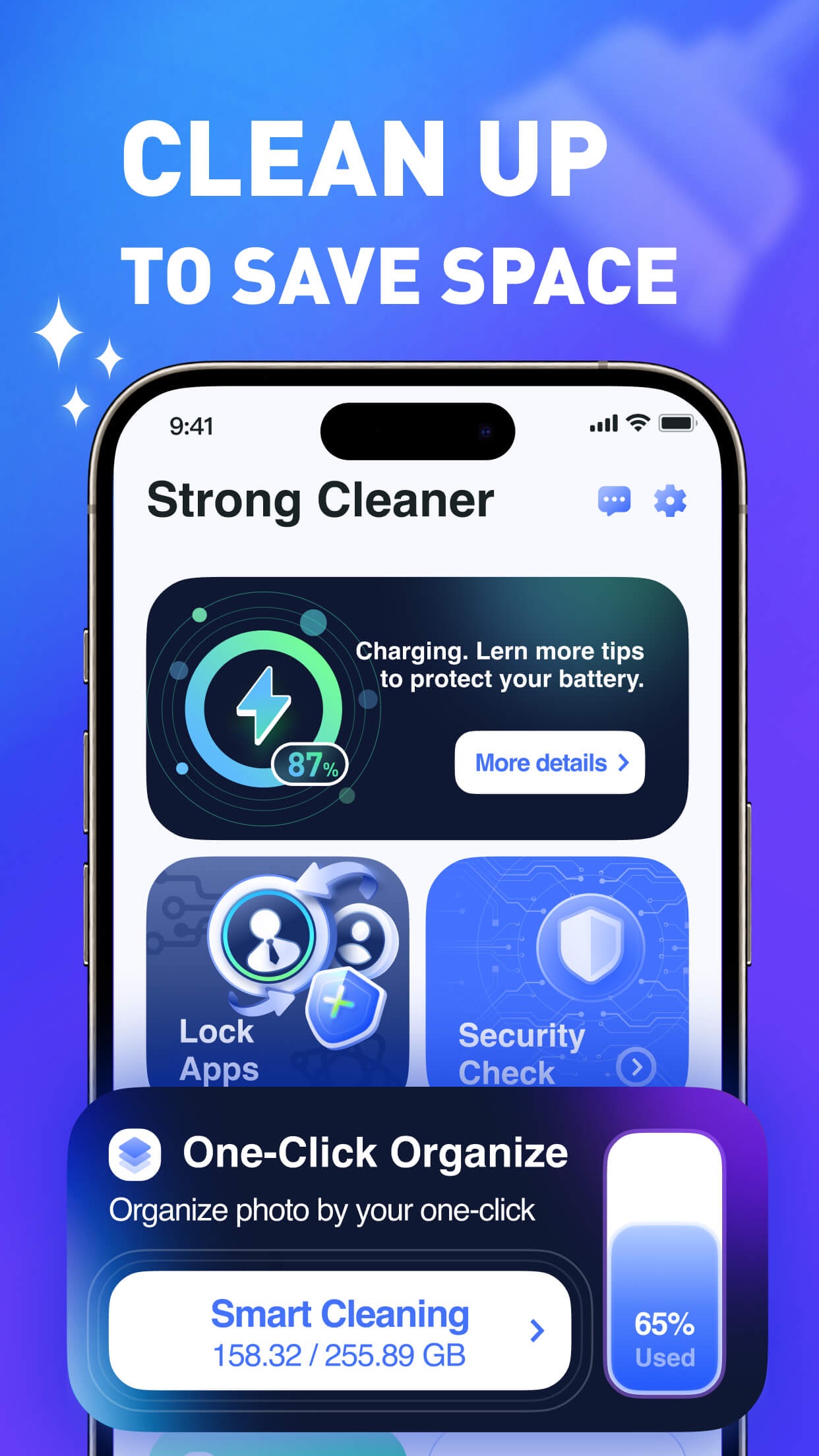 Strong Cleaner: Free up space App Store screenshot 1