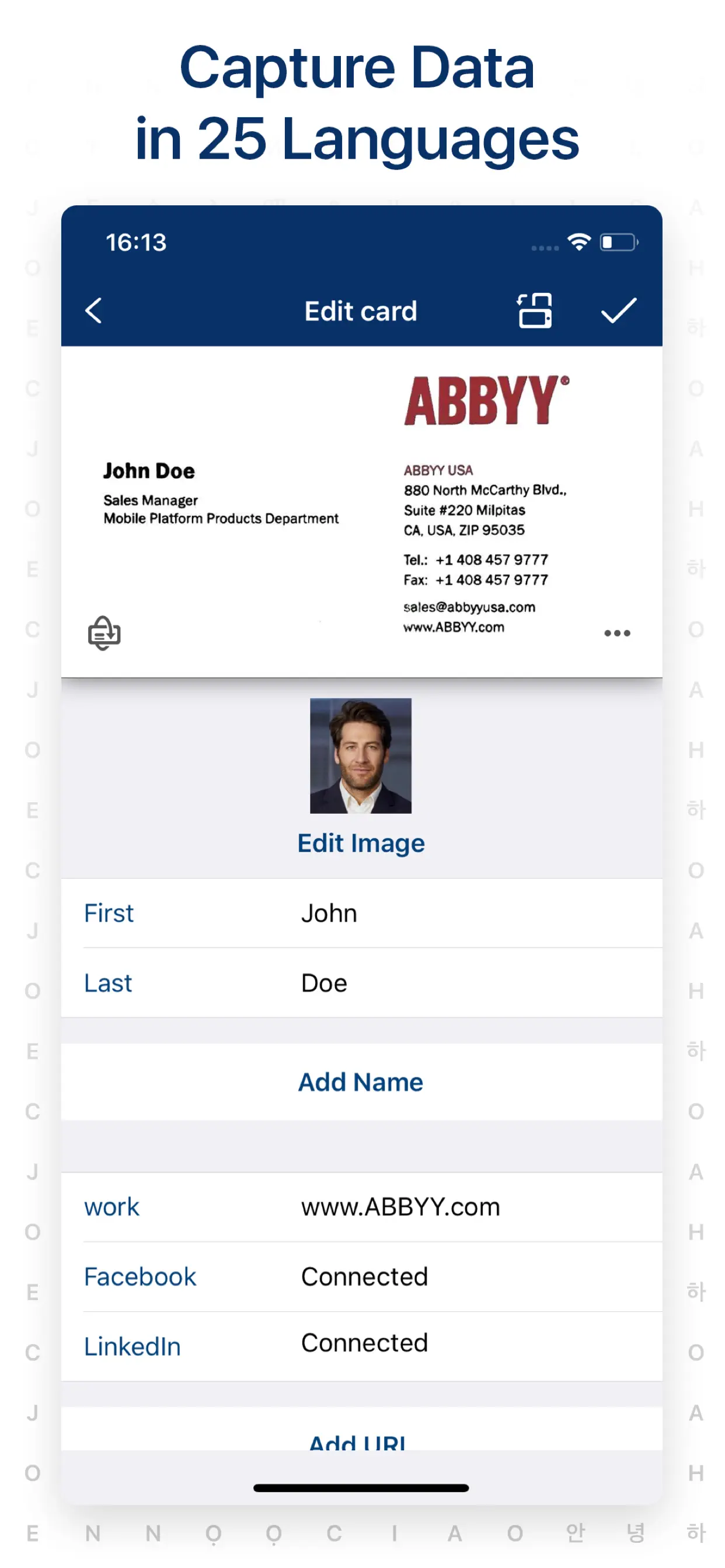 Business Card Reader App Store screenshot 2