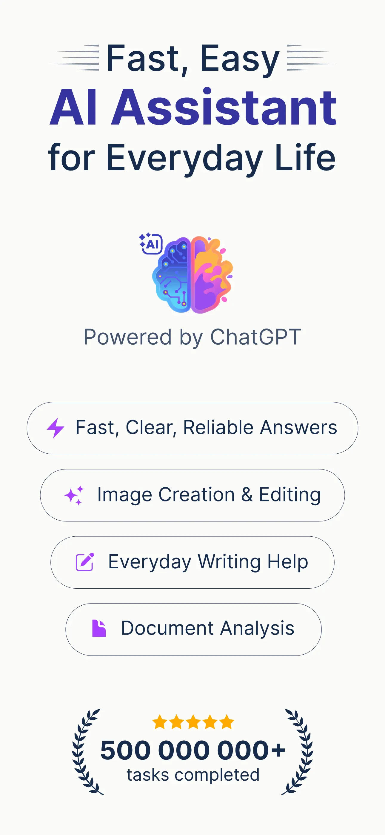 AI Assistant: Images & Writing App Store screenshot 1