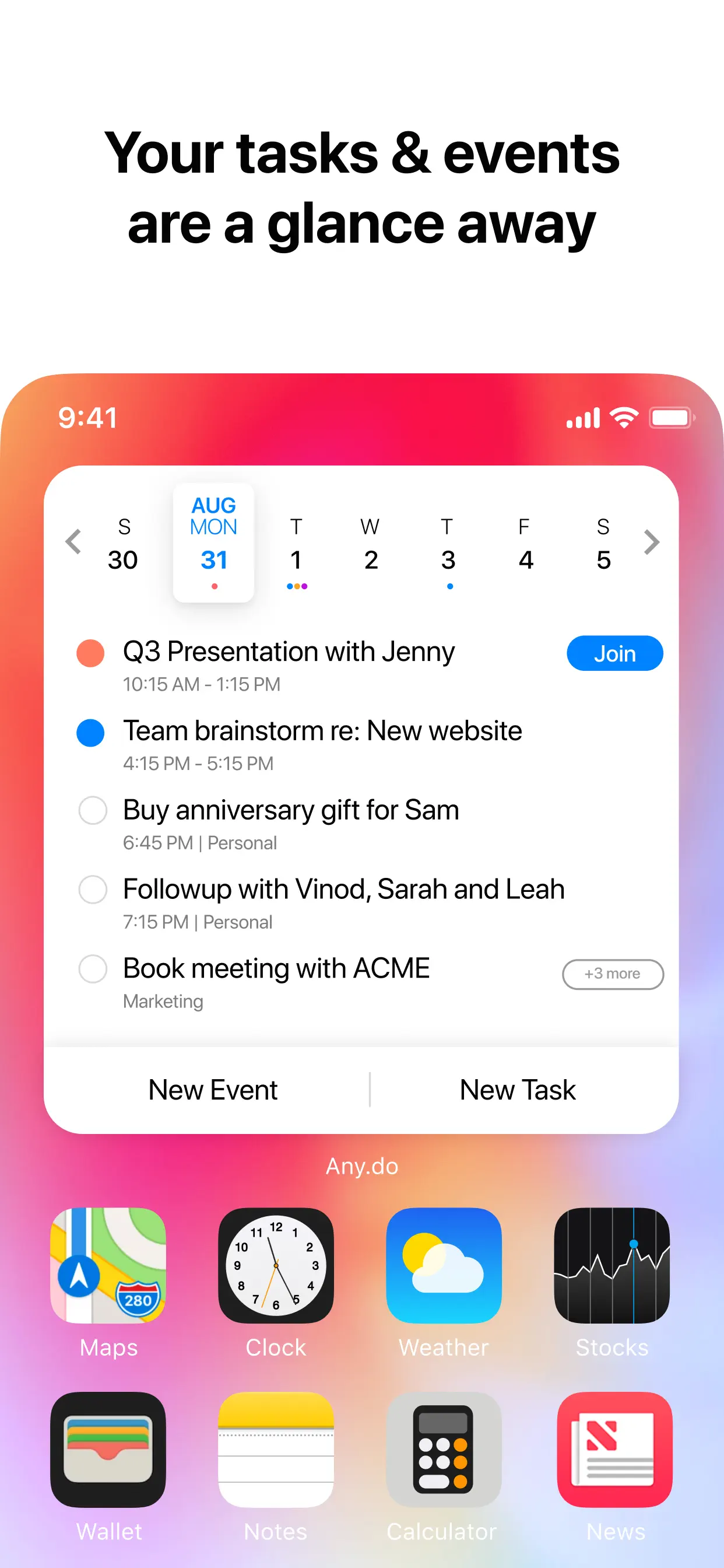 Any.do: To do list & Planner App Store screenshot 4