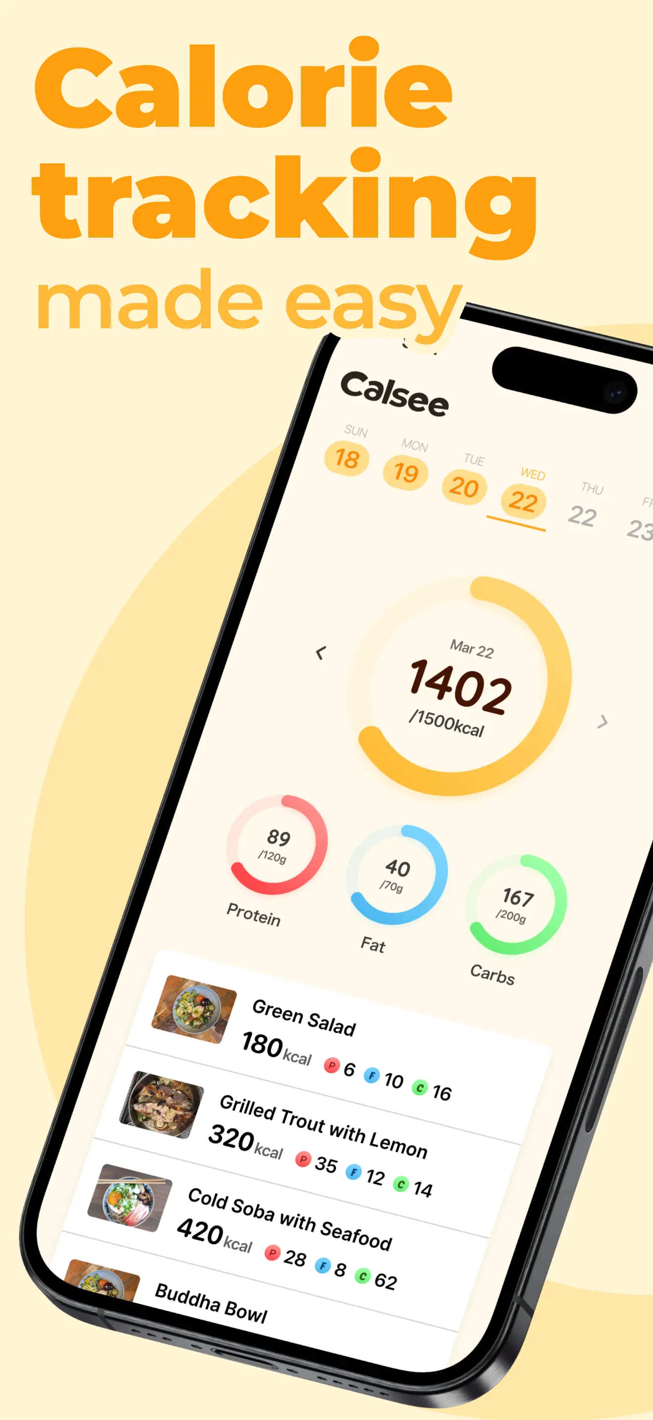 Calsee - AI Calorie Counter App Store screenshot 1