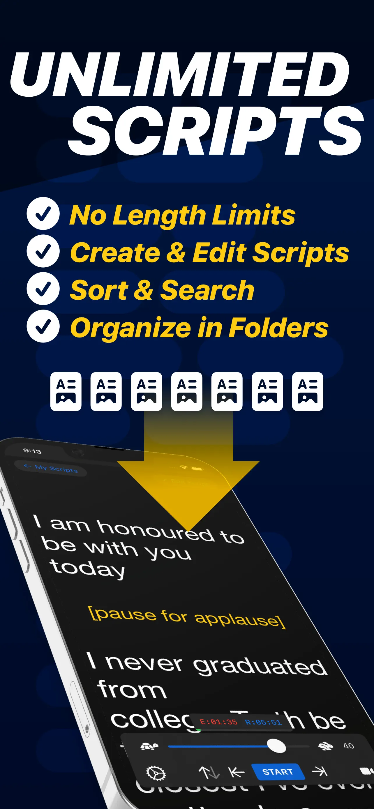 Teleprompter App Store screenshot 3
