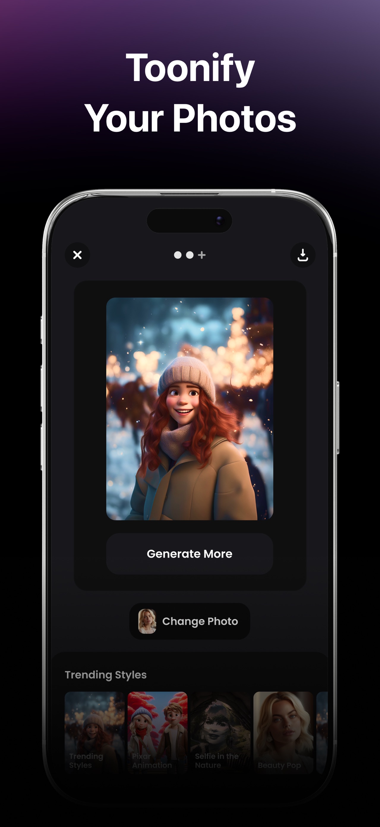 Wonder - AI Art Generator App Store screenshot 1