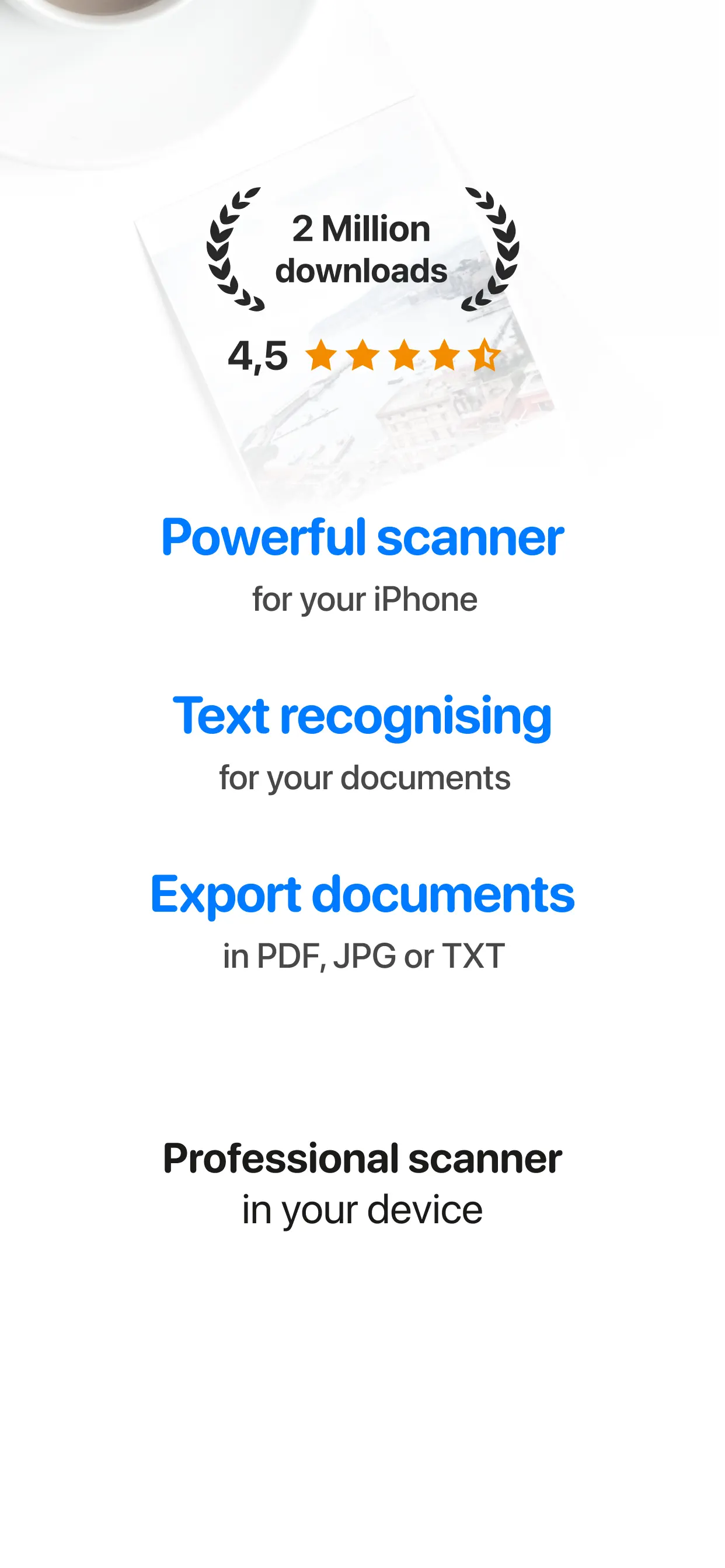 iScan - PDF & Document Scanner App Store screenshot 4
