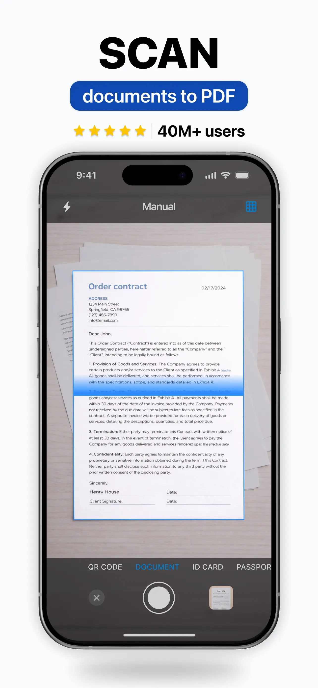 ScanGuru: PDF Scanner App App Store screenshot 1