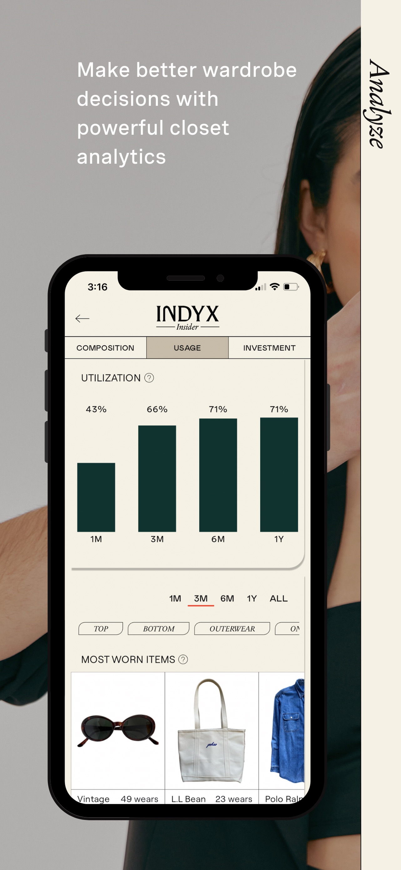 Indyx: Wardrobe & Outfit App App Store screenshot 3