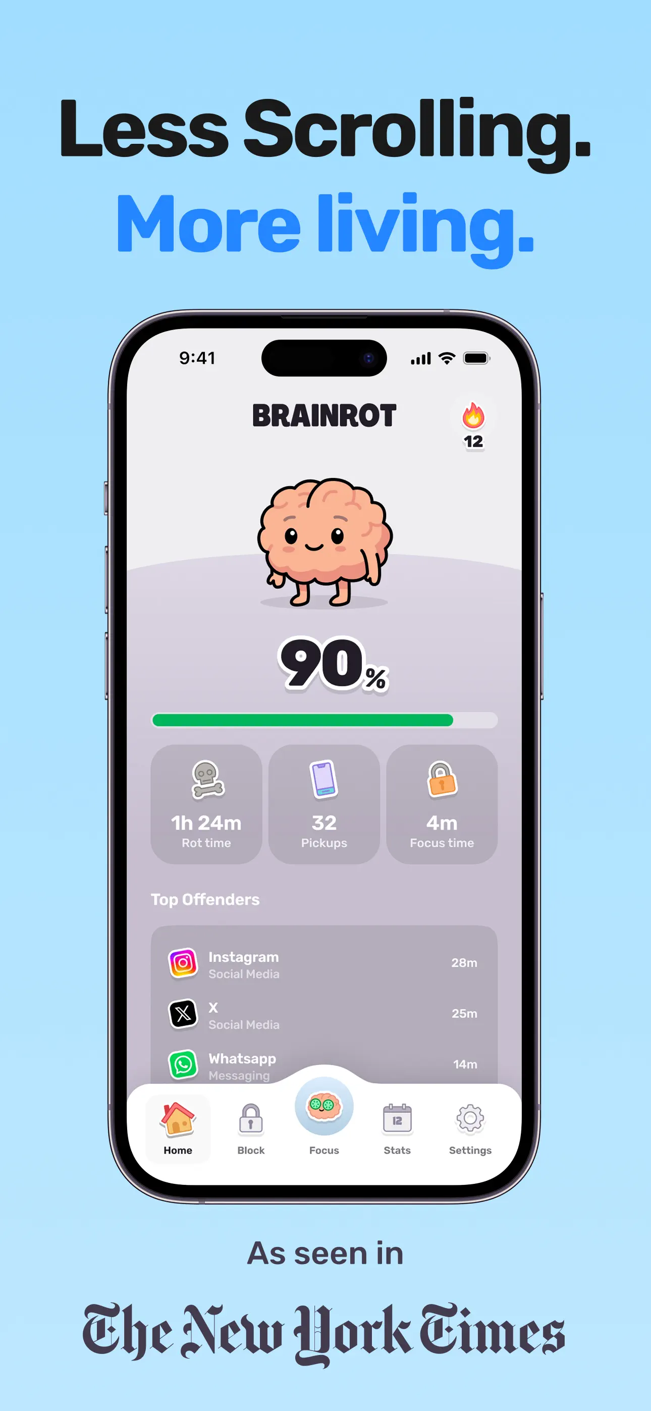 Brainrot: Screen Time Control App Store screenshot 1