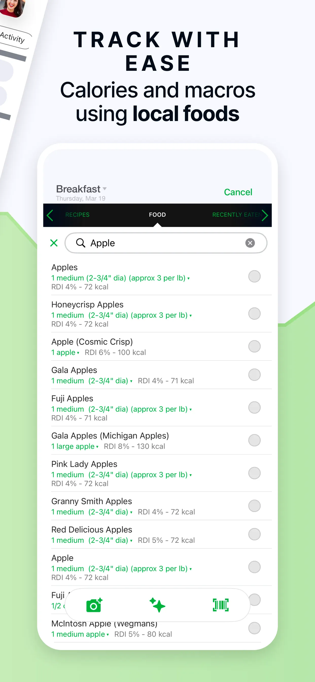 Calorie Counter by fatsecret App Store screenshot 3