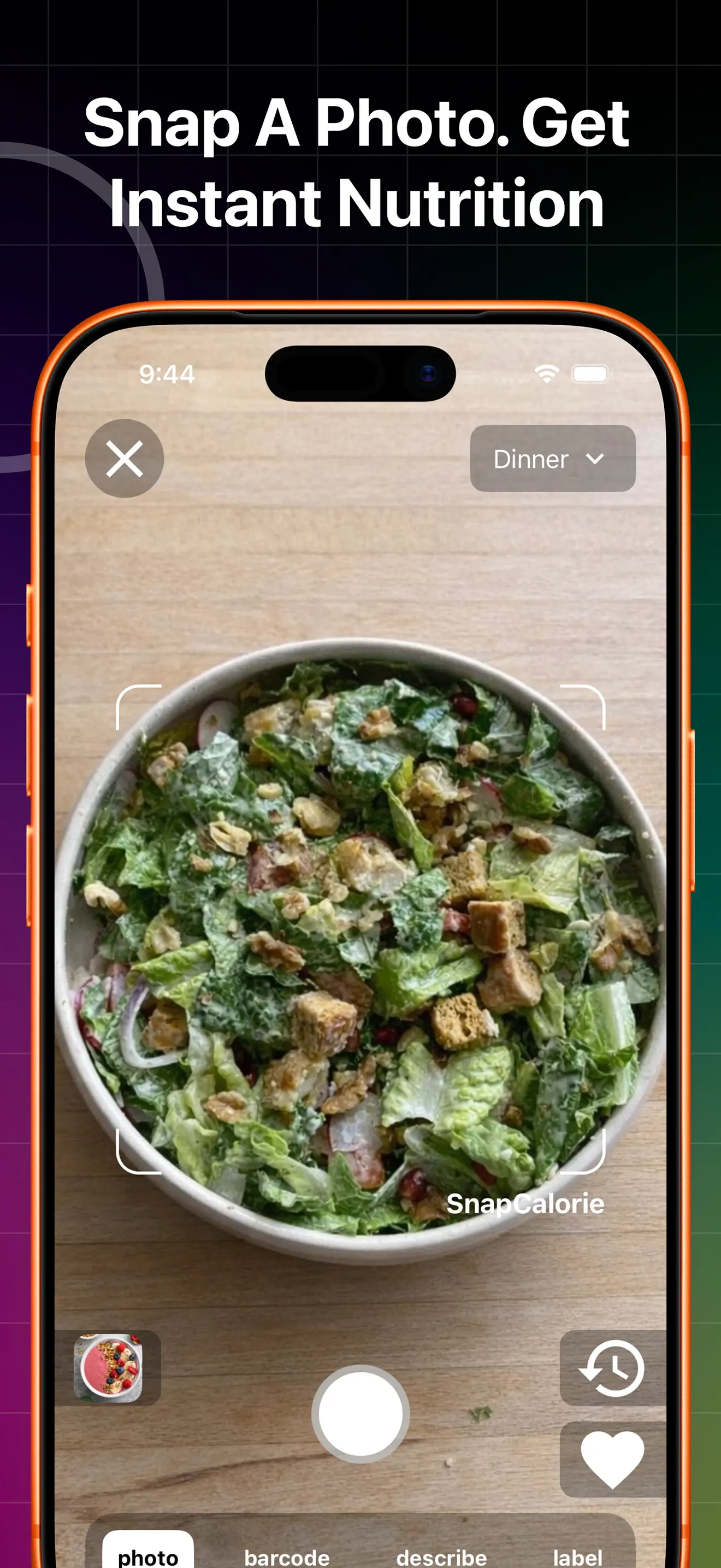 SnapCalorie AI Calorie Counter App Store screenshot 3