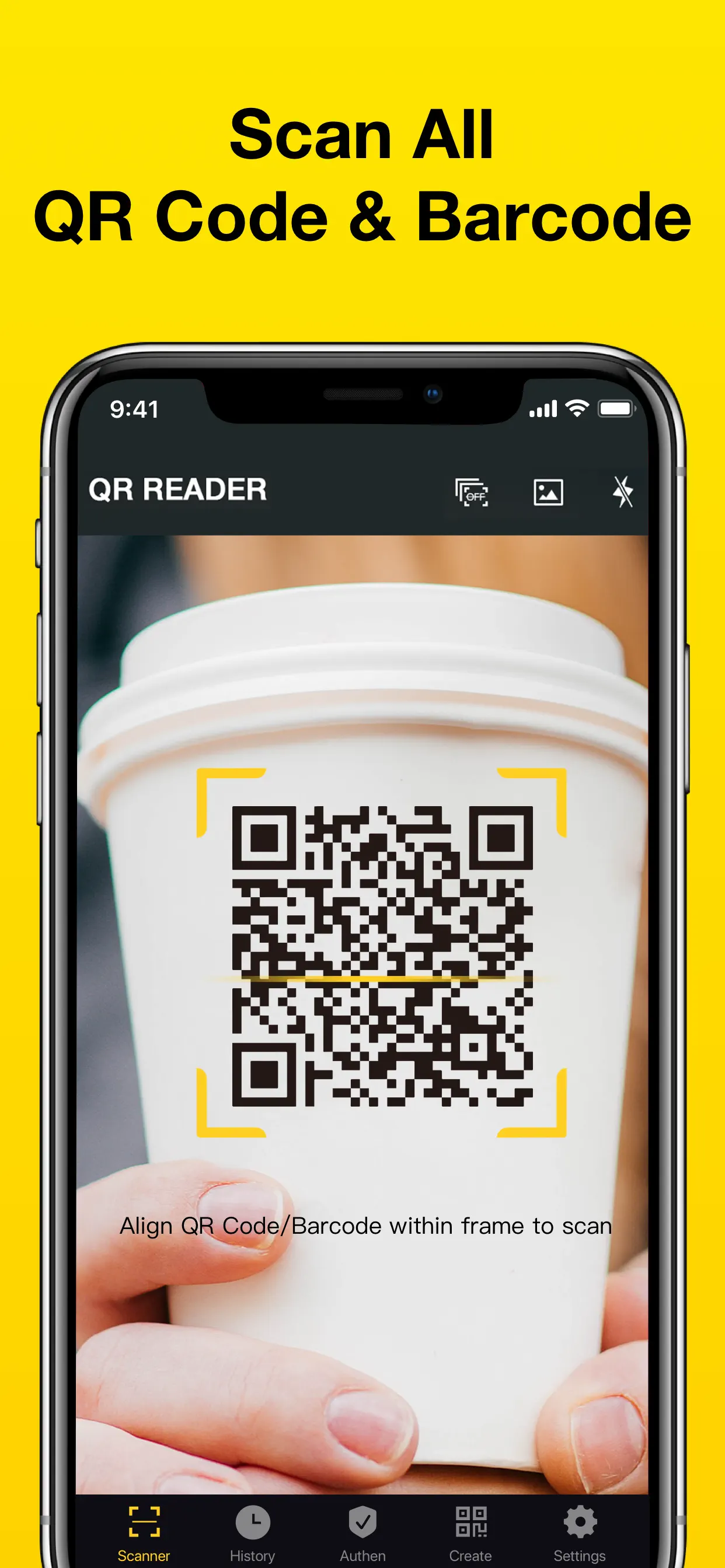 QR, Barcode Scanner for iPhone App Store screenshot 1