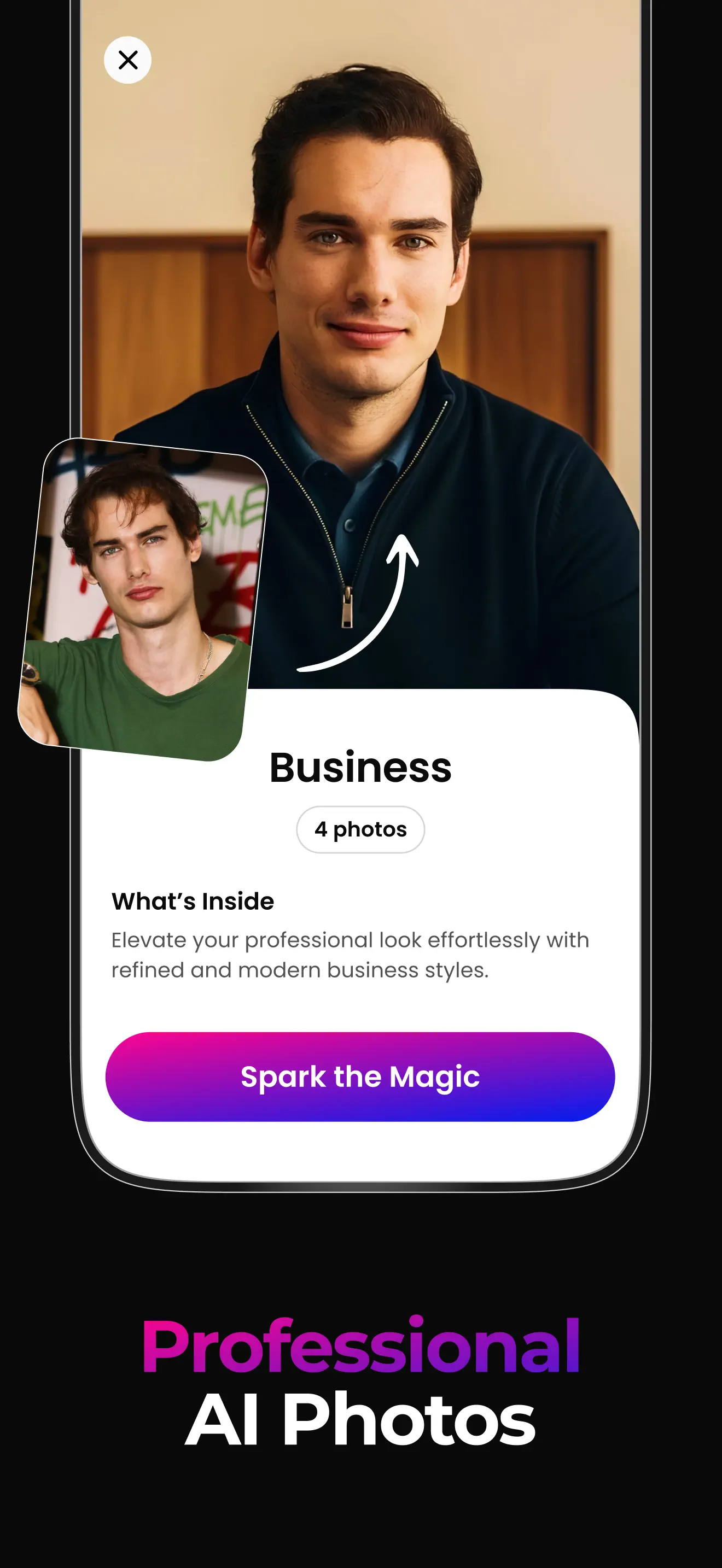 Magic Retake: AI Photo Editor App Store screenshot 1
