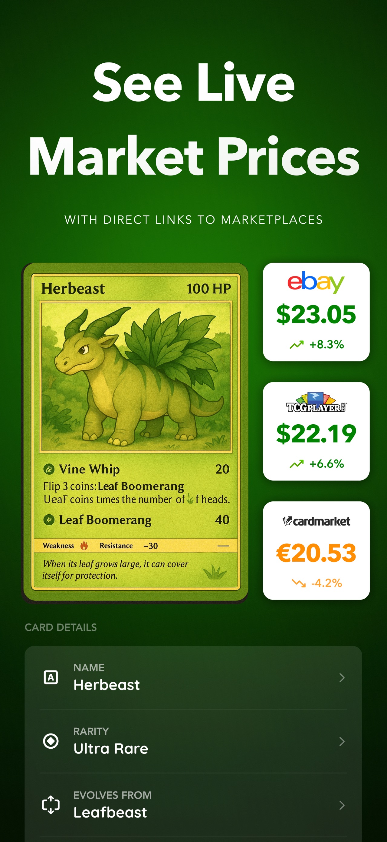Snapdex: Card Value Scanner App Store screenshot 1