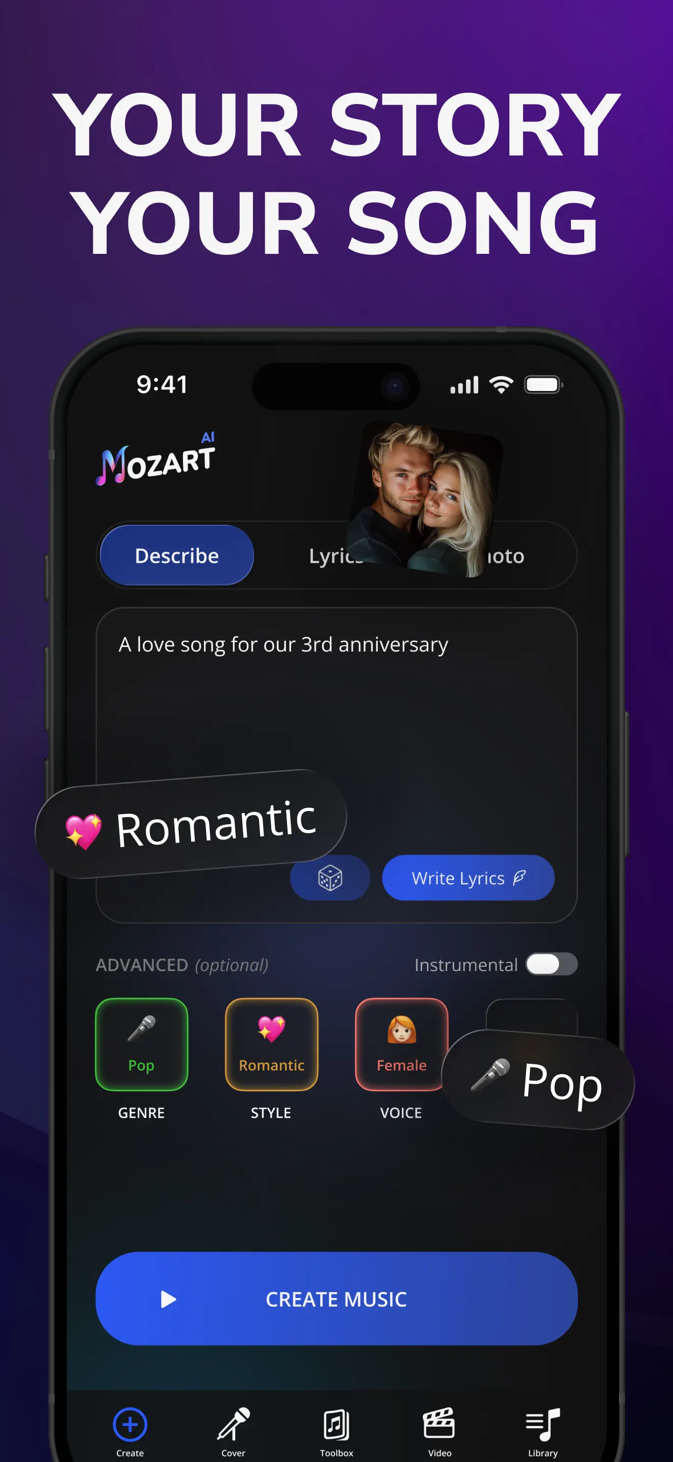 AI Song Generator: Mozart App Store screenshot 4