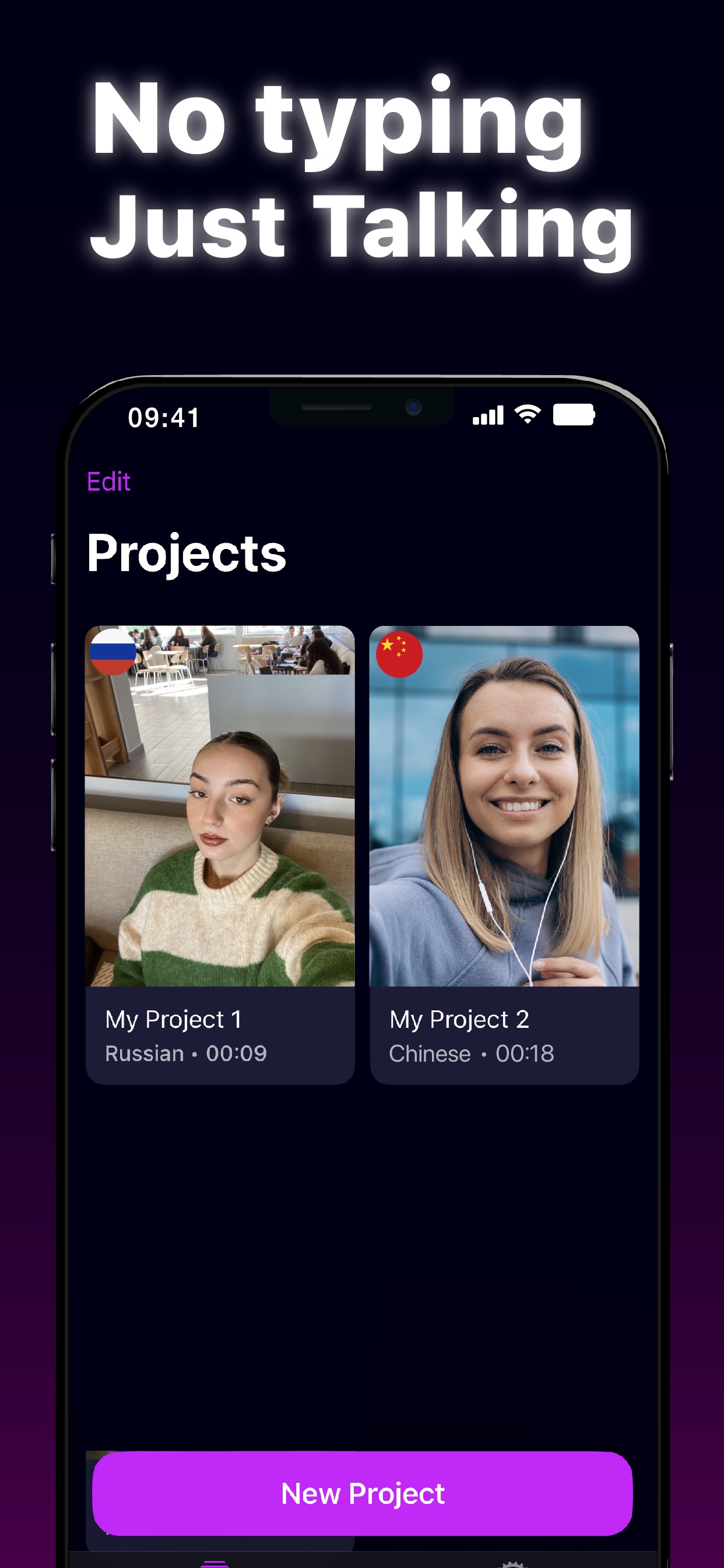 Voice Video Translator - AiDub App Store screenshot 1