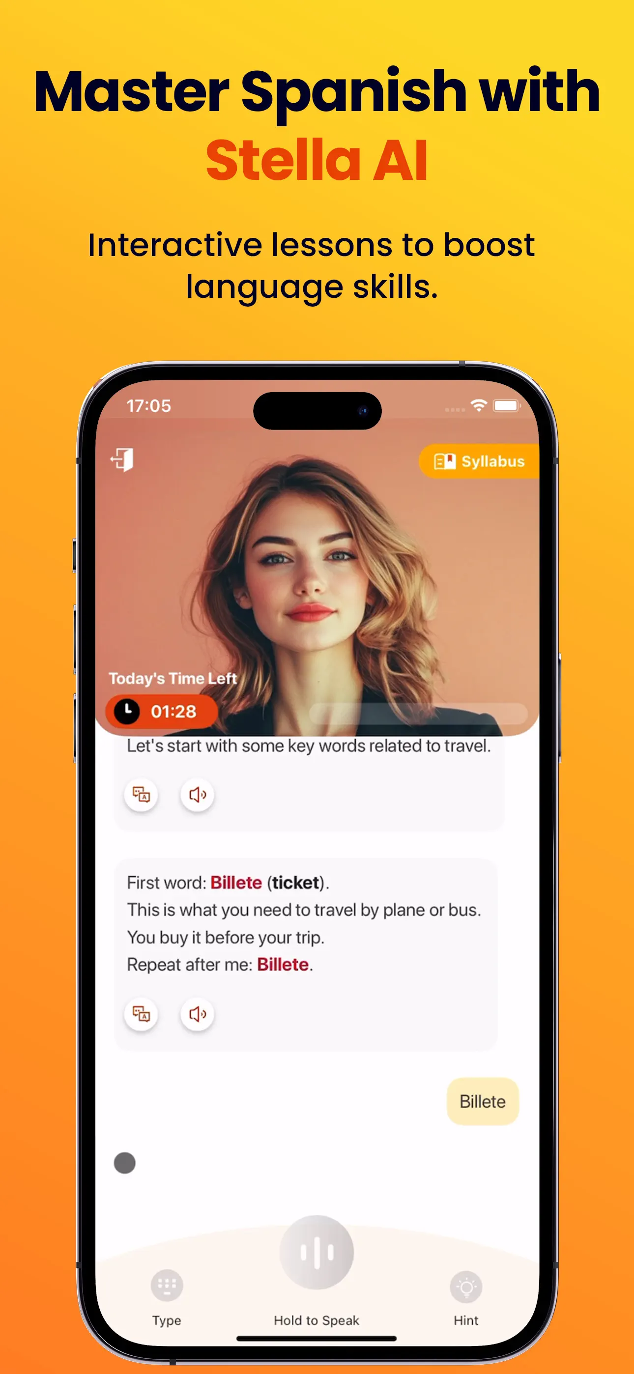 Stella: Learn Spanish AI App Store screenshot 2