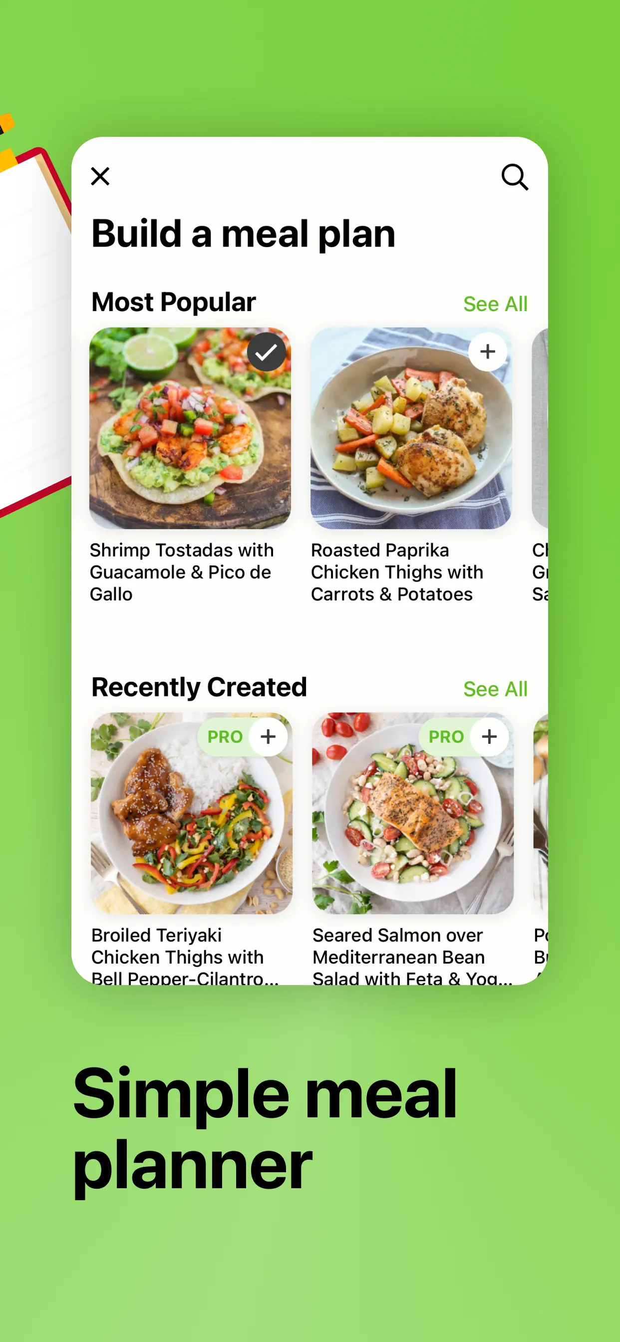 Mealime Meal Plans & Recipes App Store screenshot 3