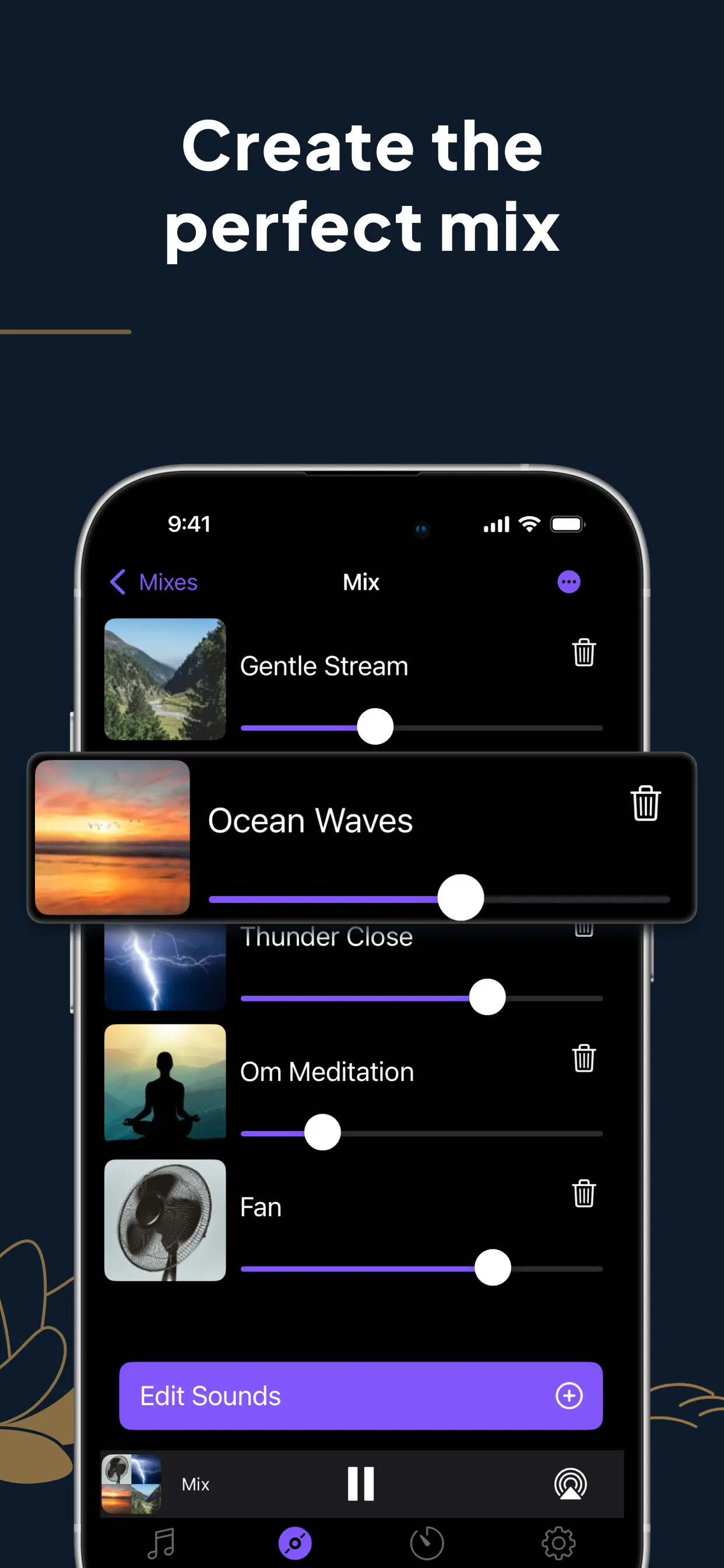 White Noise Deep Sleep Sounds App Store screenshot 1