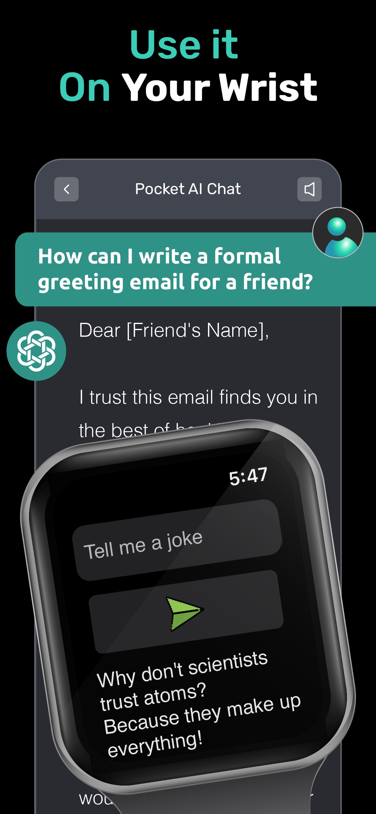 Al Chat - Chatbot by PocketAI App Store screenshot 1
