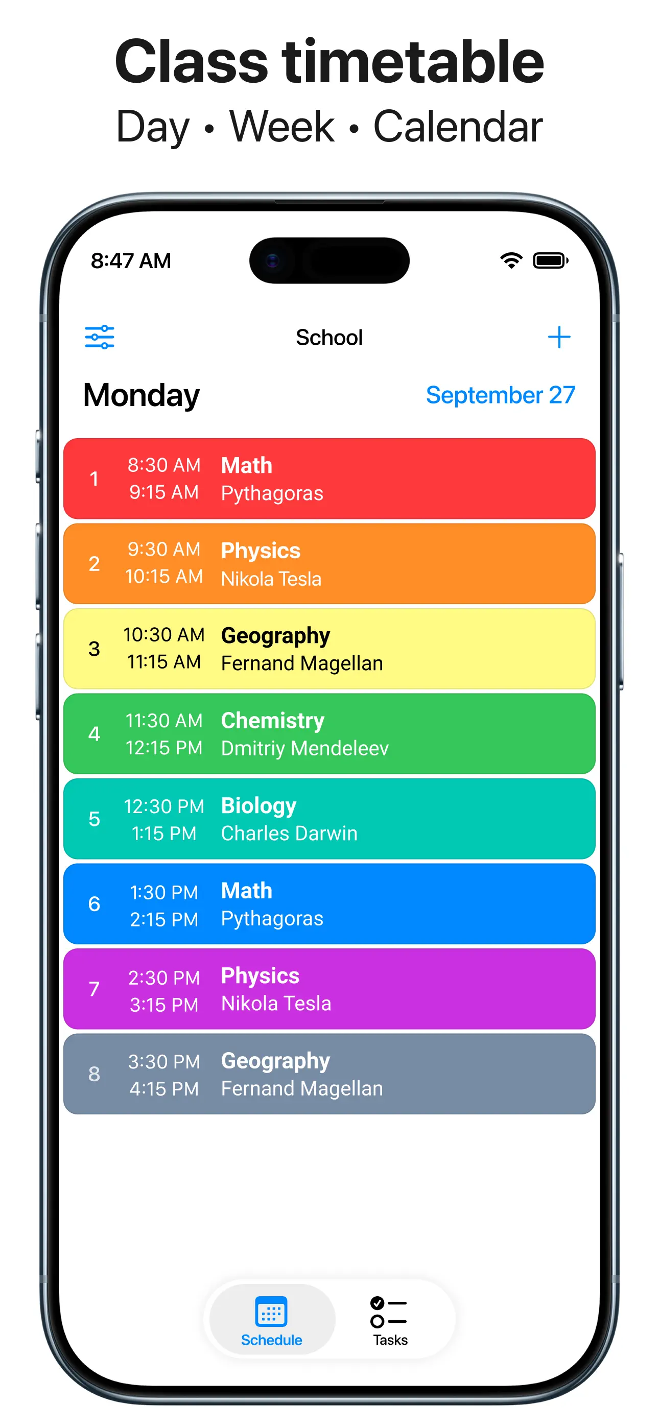 Smart Timetable: Study Planner App Store screenshot 2