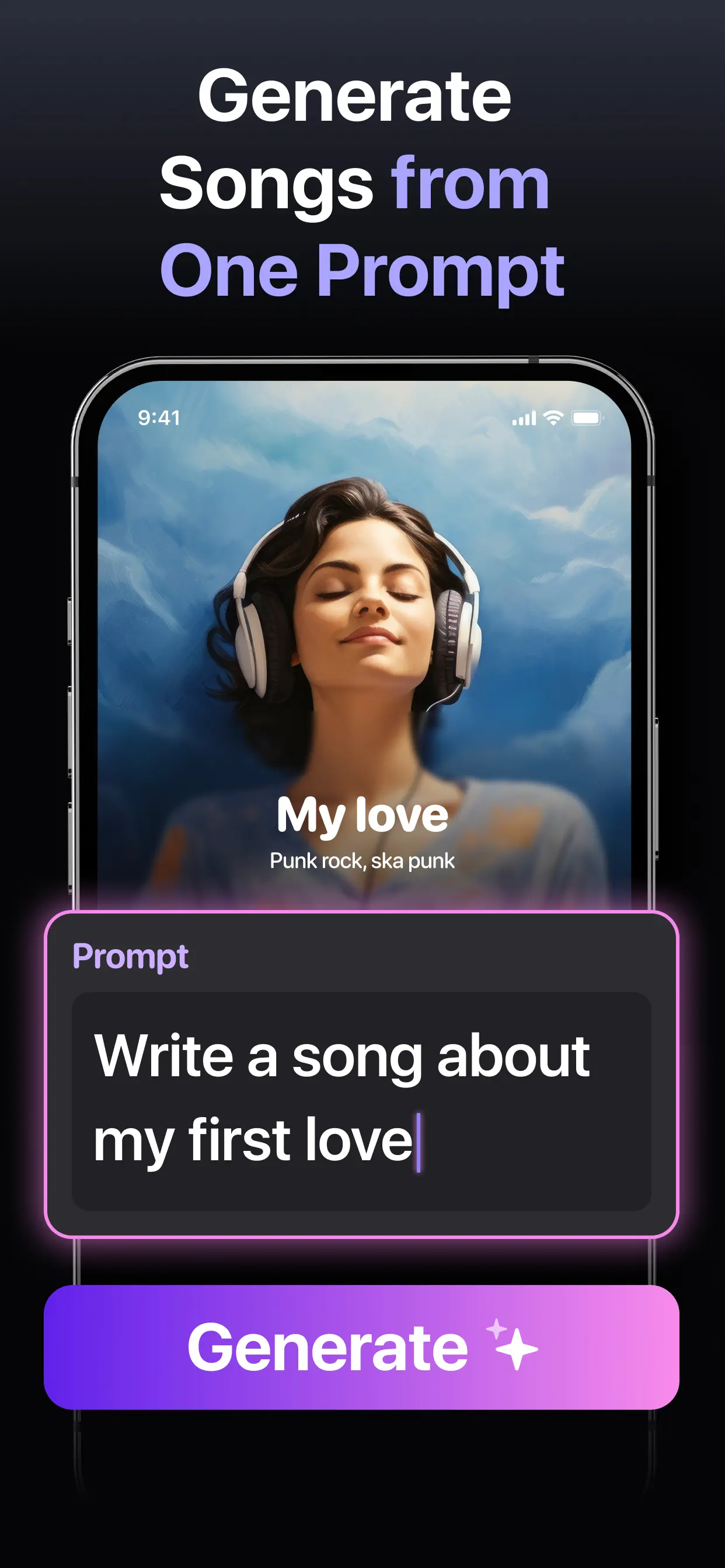 AI Song Music Generator: Muzio App Store screenshot 2