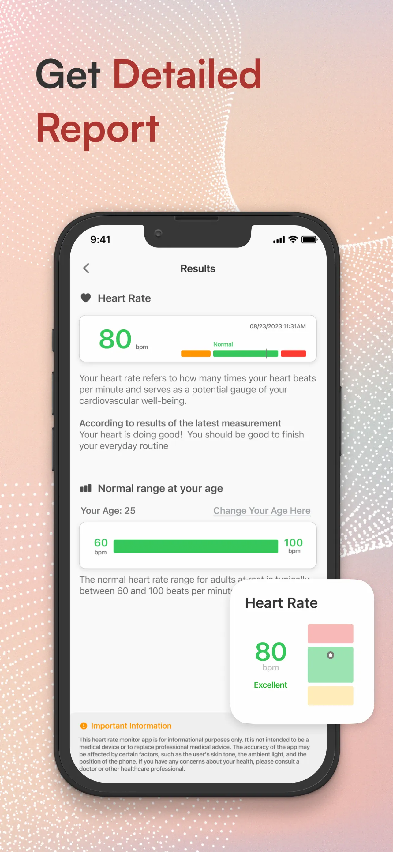 Check Heart Rate Now App Store screenshot 2