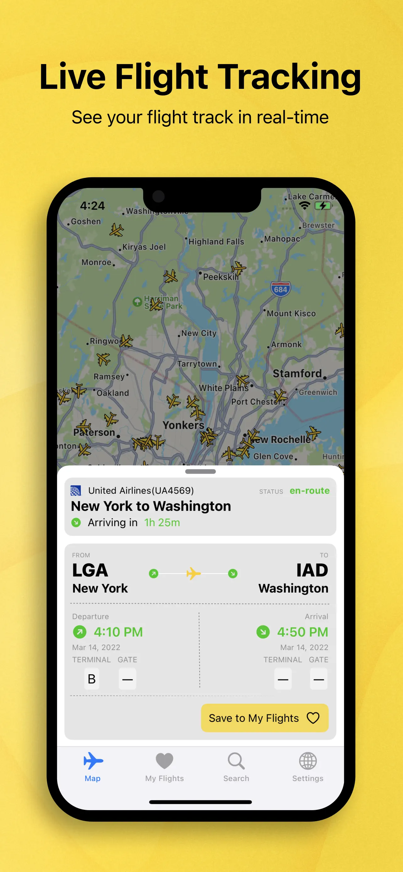 Flight Tracker Live App Store screenshot 1