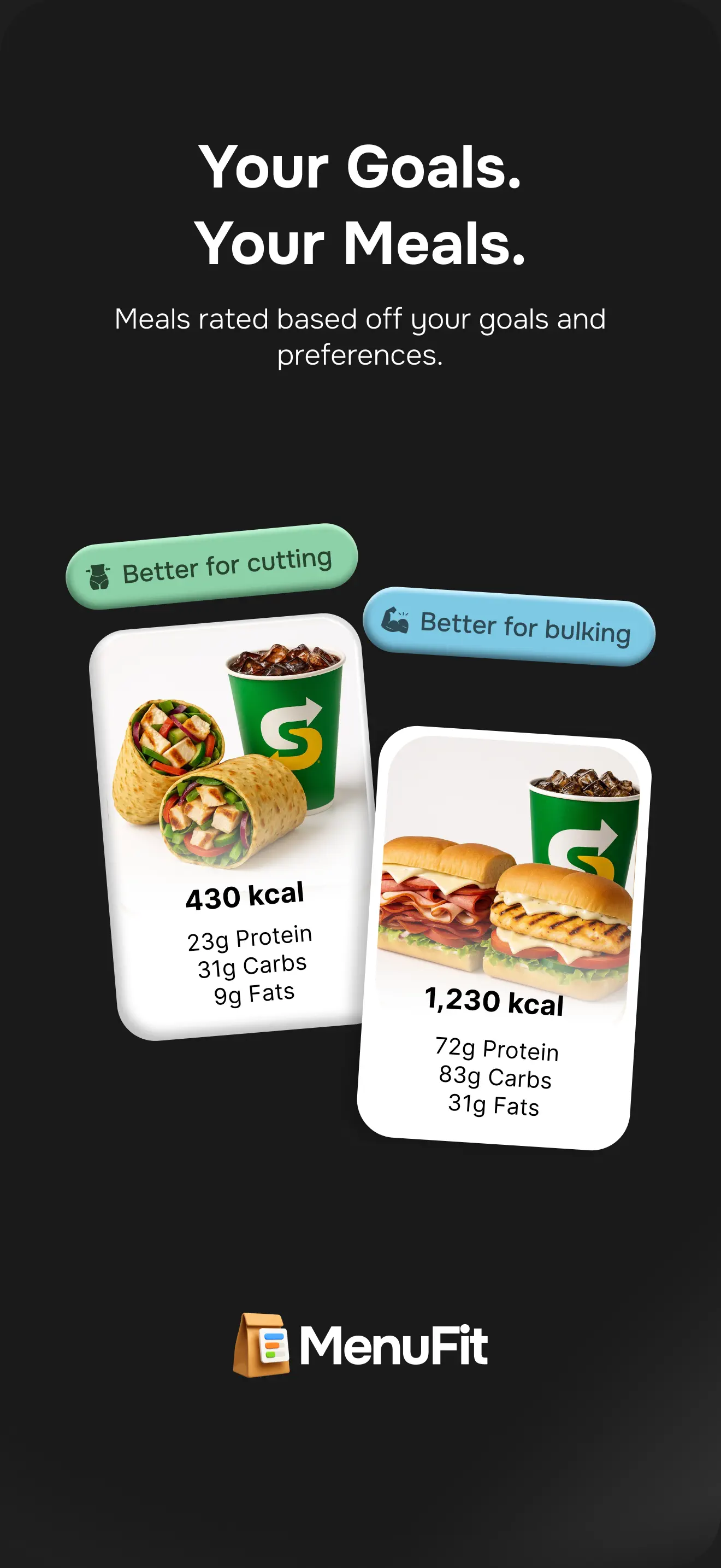 MenuFit - Healthy Eating Out App Store screenshot 3