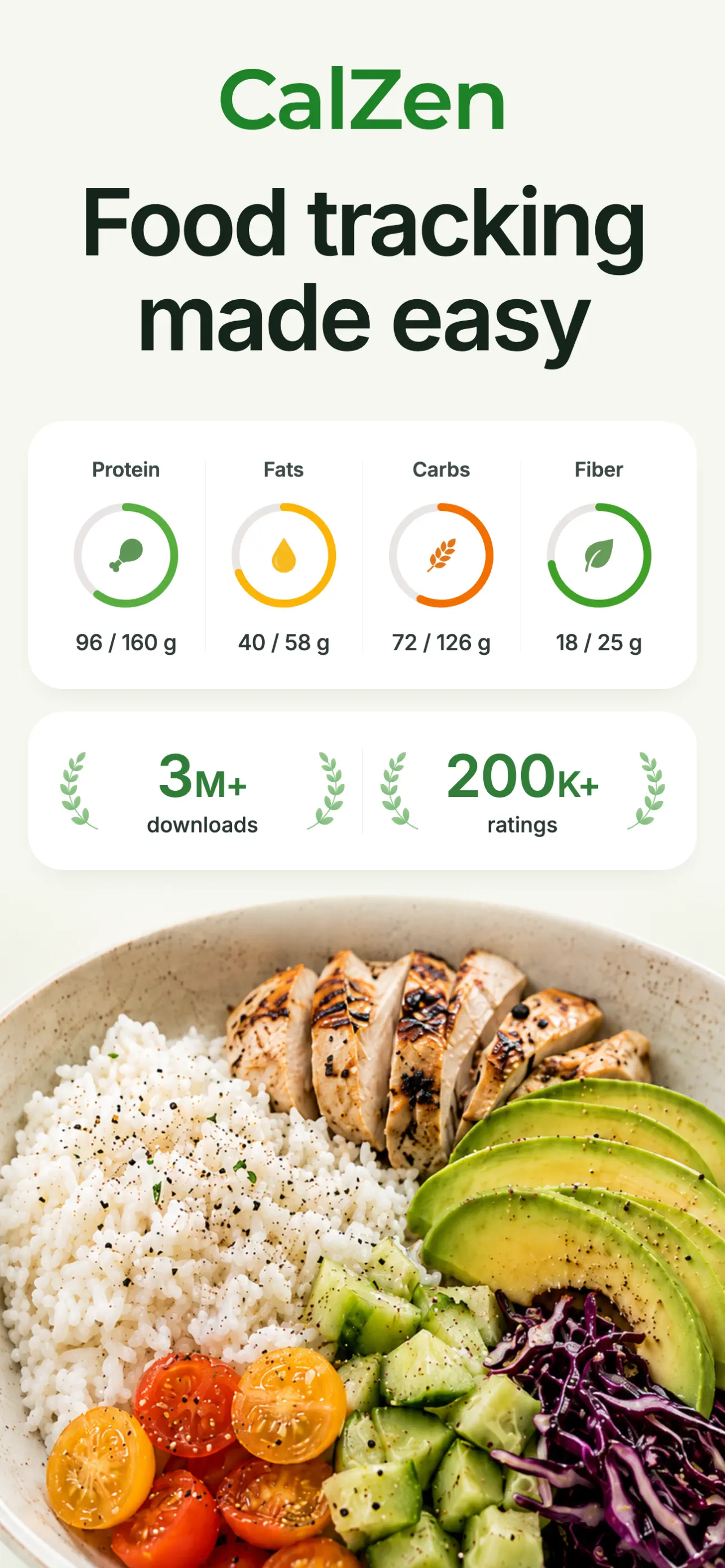 CalZen AI Food Calorie Counter App Store screenshot 1