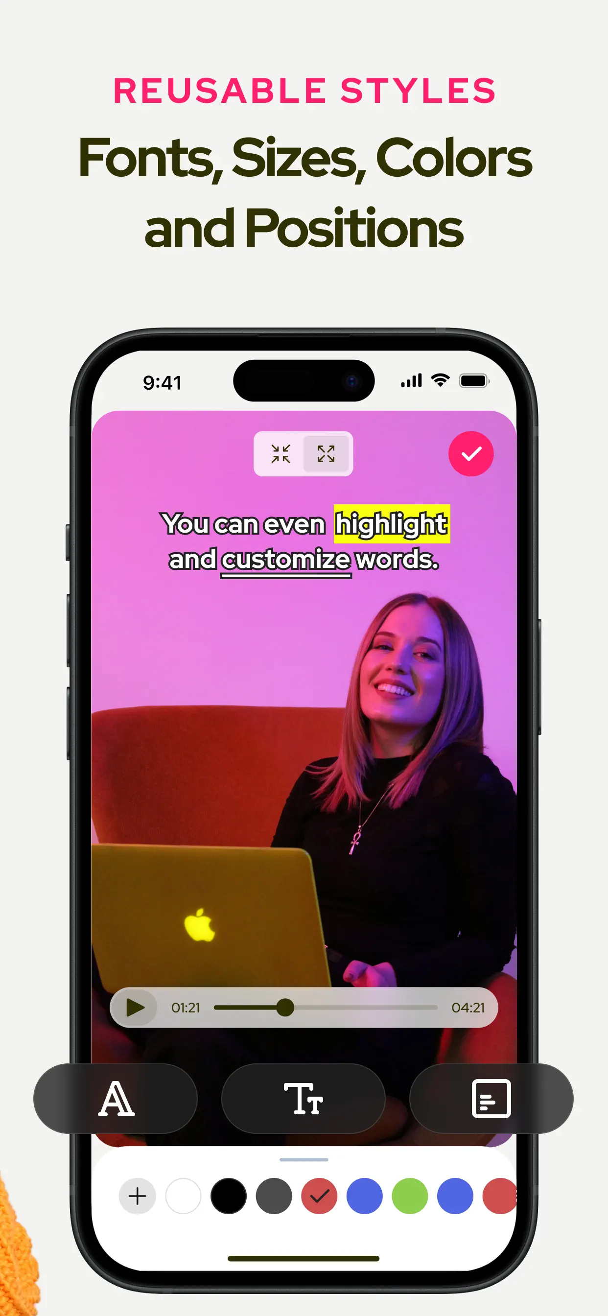 Subcap: Captions AI, Subtitles App Store screenshot 2