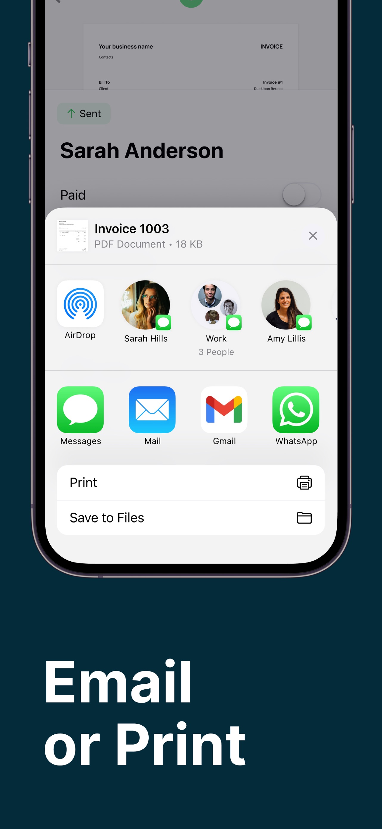 Invoice Maker ▸ Estimate App App Store screenshot 1