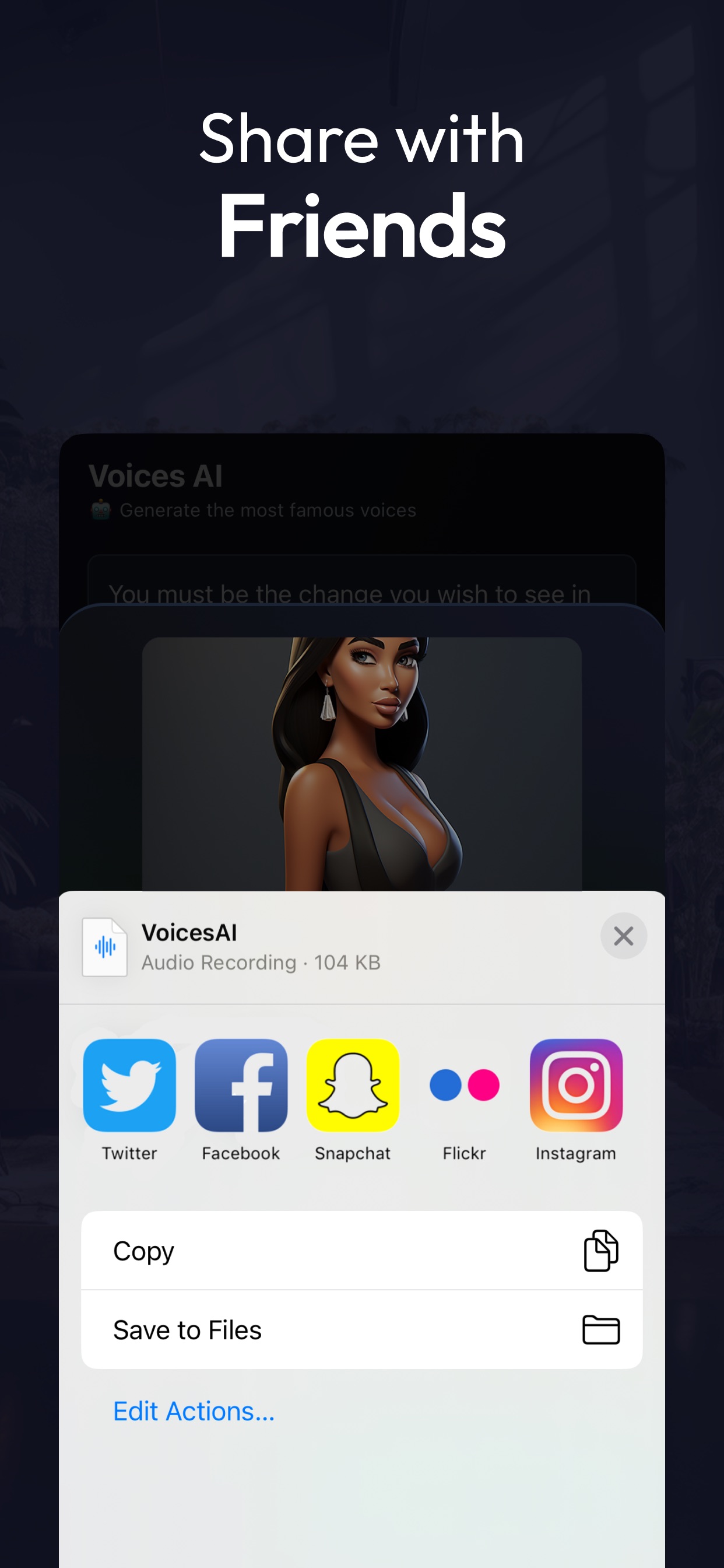 Voices AI: Change Your Voice App Store screenshot 1